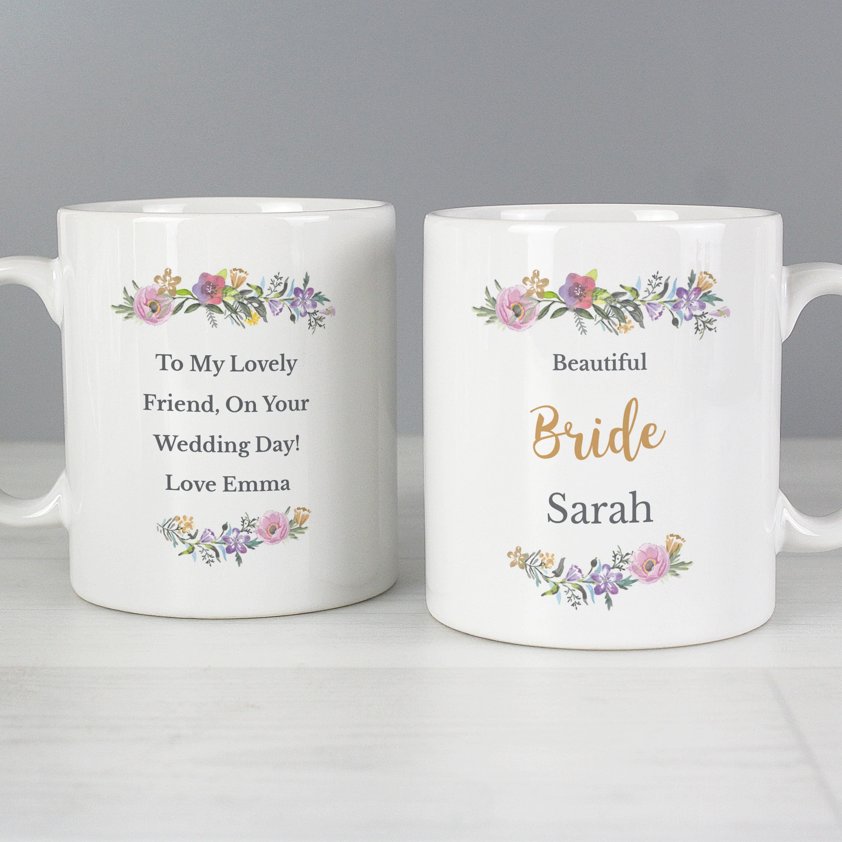 Personalised Floral Message Mug - Image 3