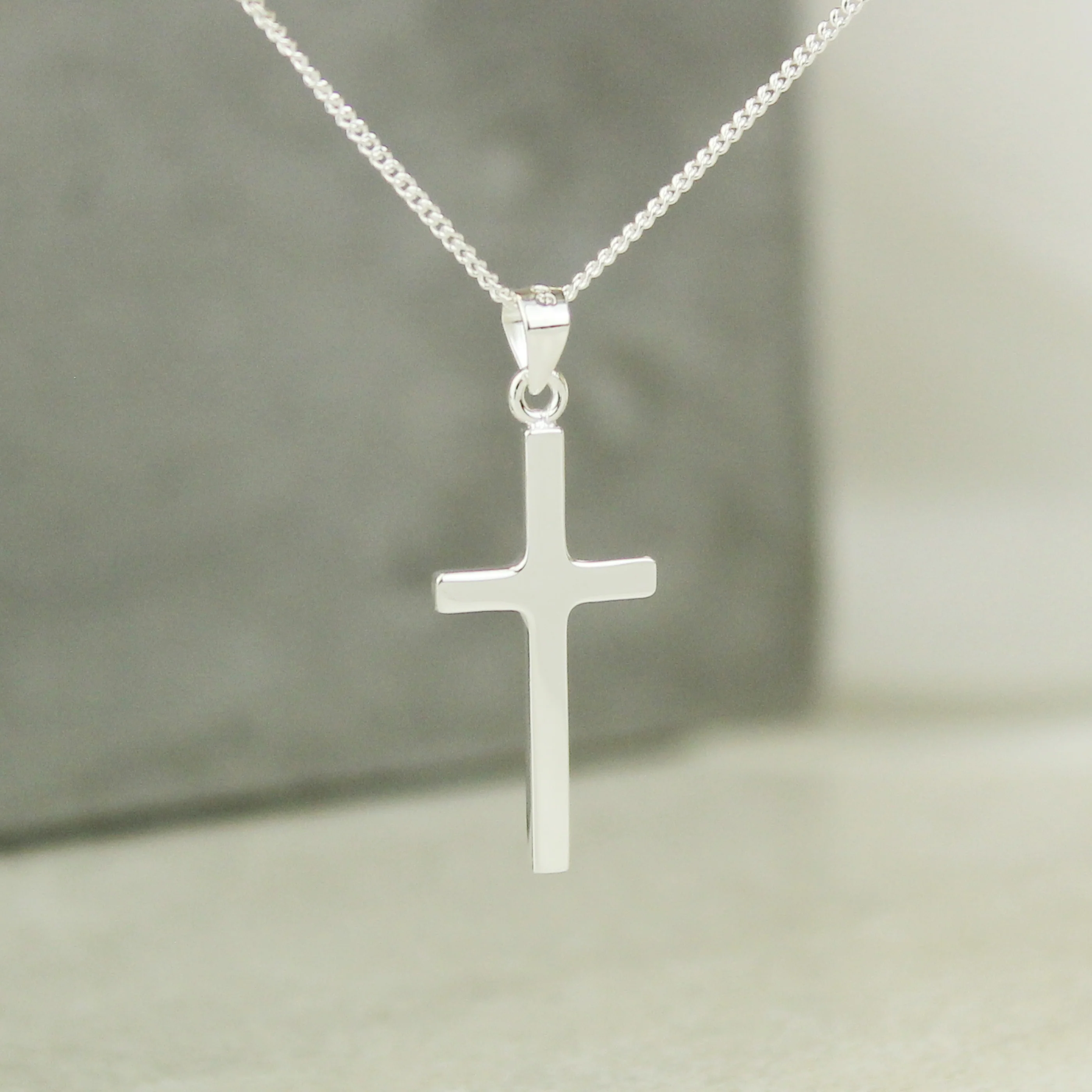 Personalised Floral Religious Sentiment Cross Necklace and Box - Image 6