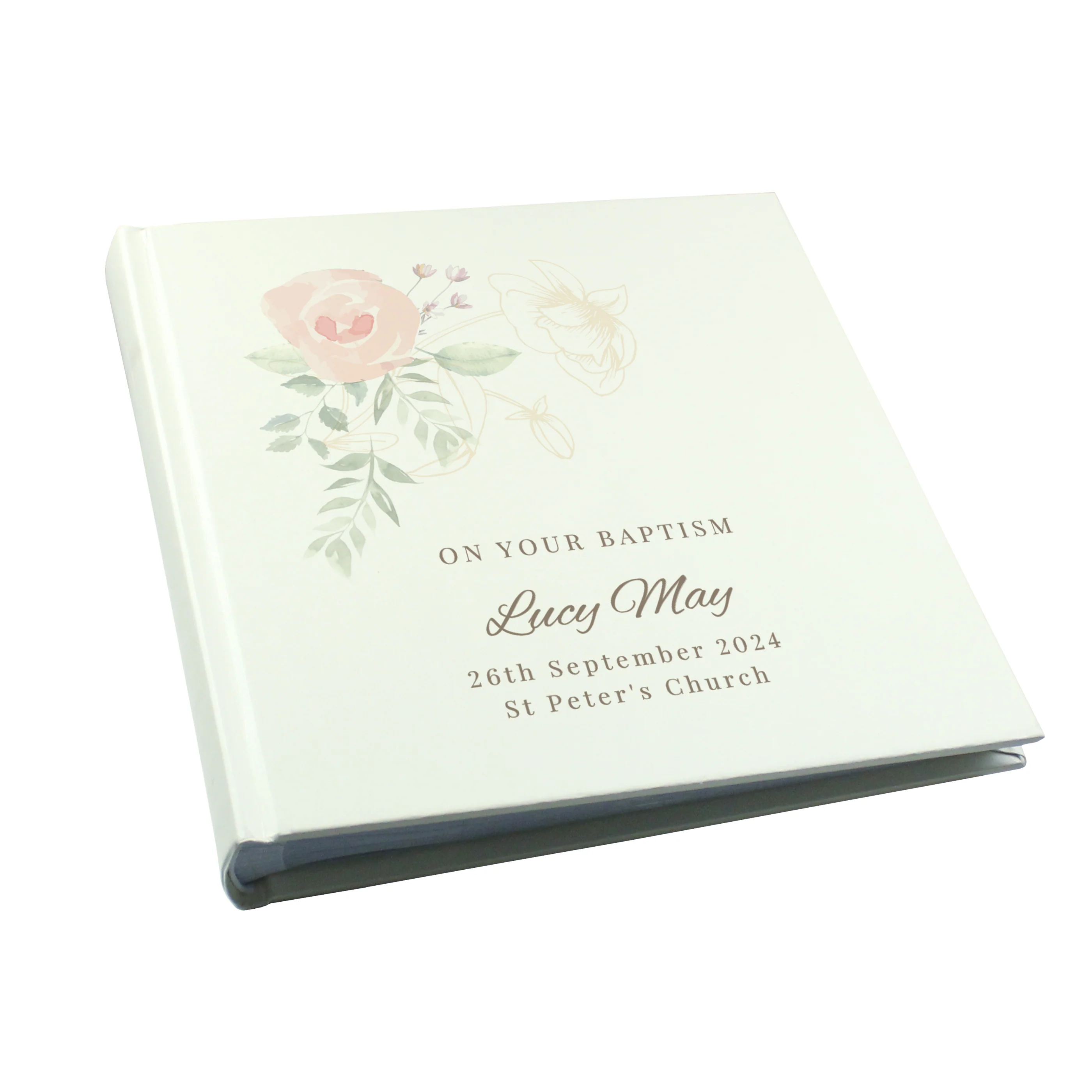Personalised Floral Square Photo Album - Image 5