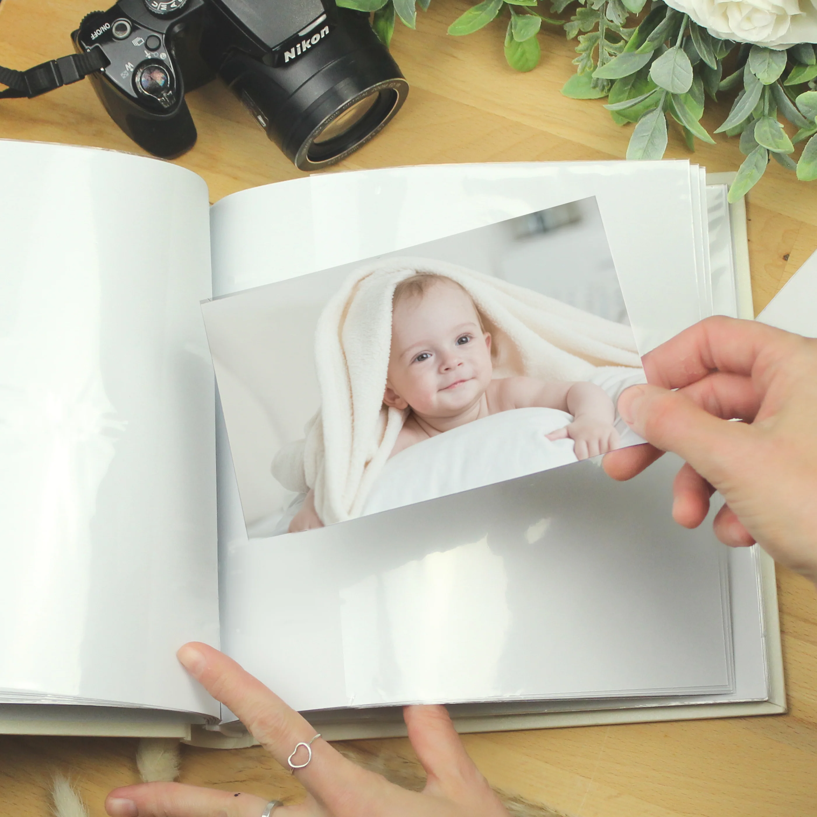 Personalised Floral Square Photo Album - Image 7