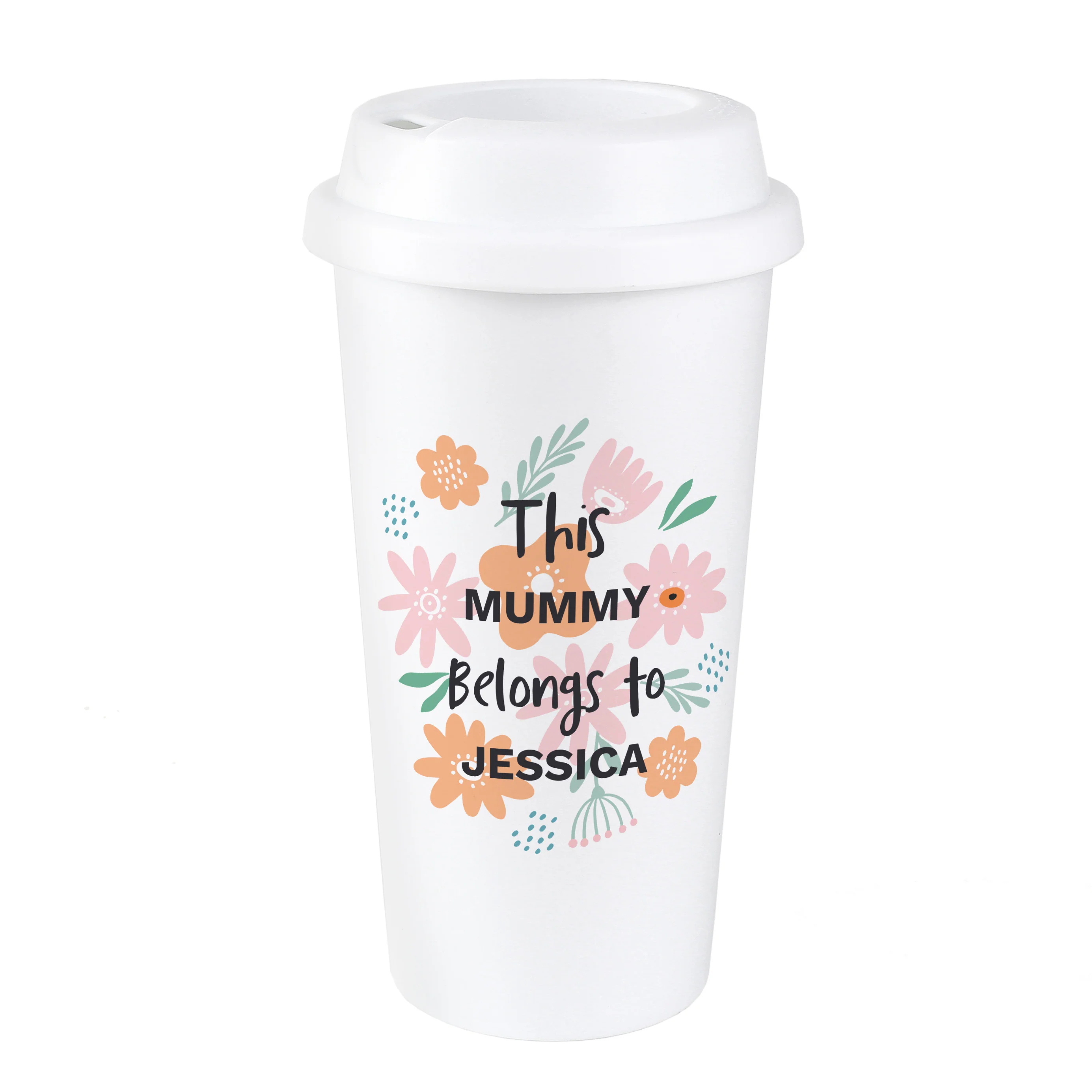 Personalised Floral Travel Mug - Image 5