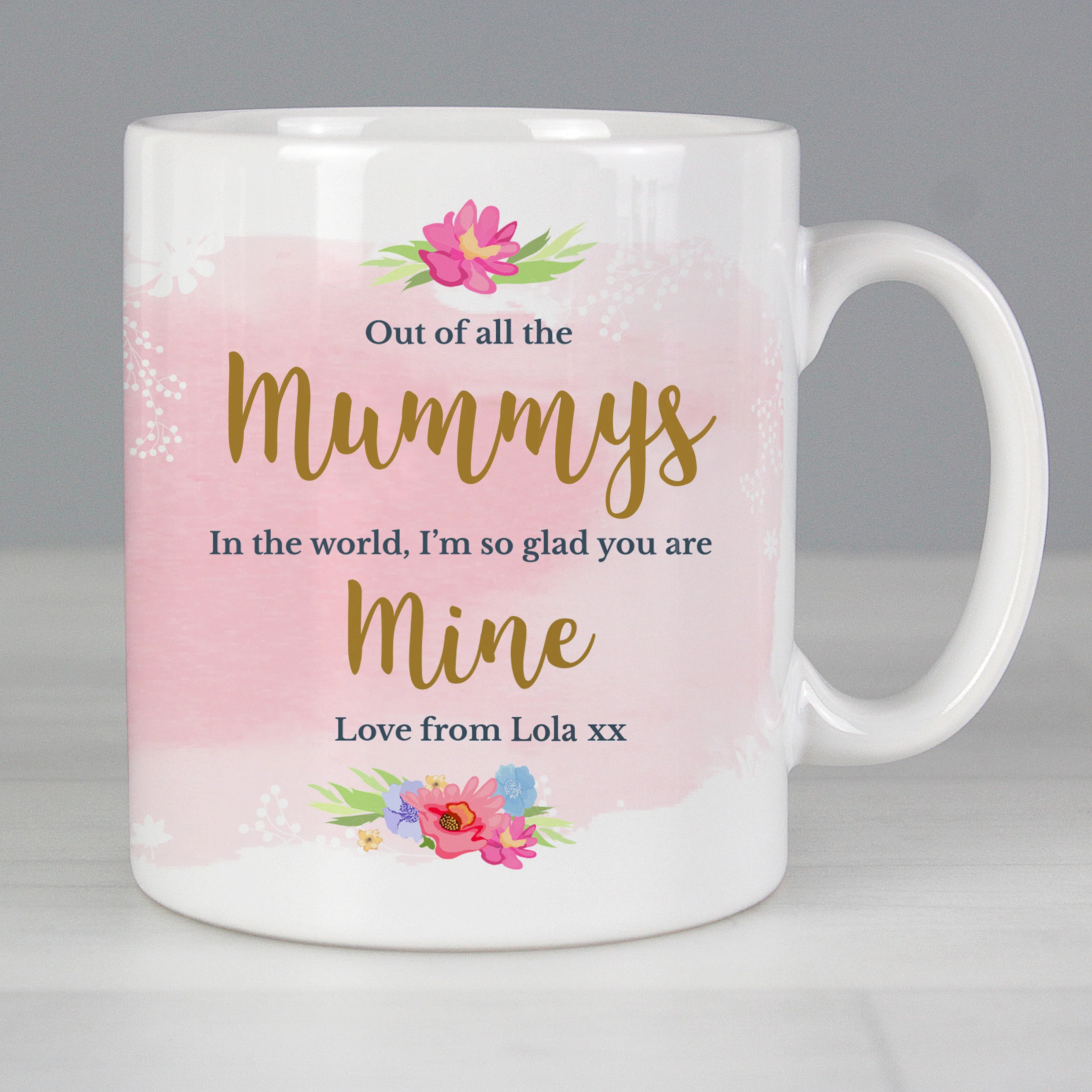 Personalised Floral Watercolour Mug - Image 11