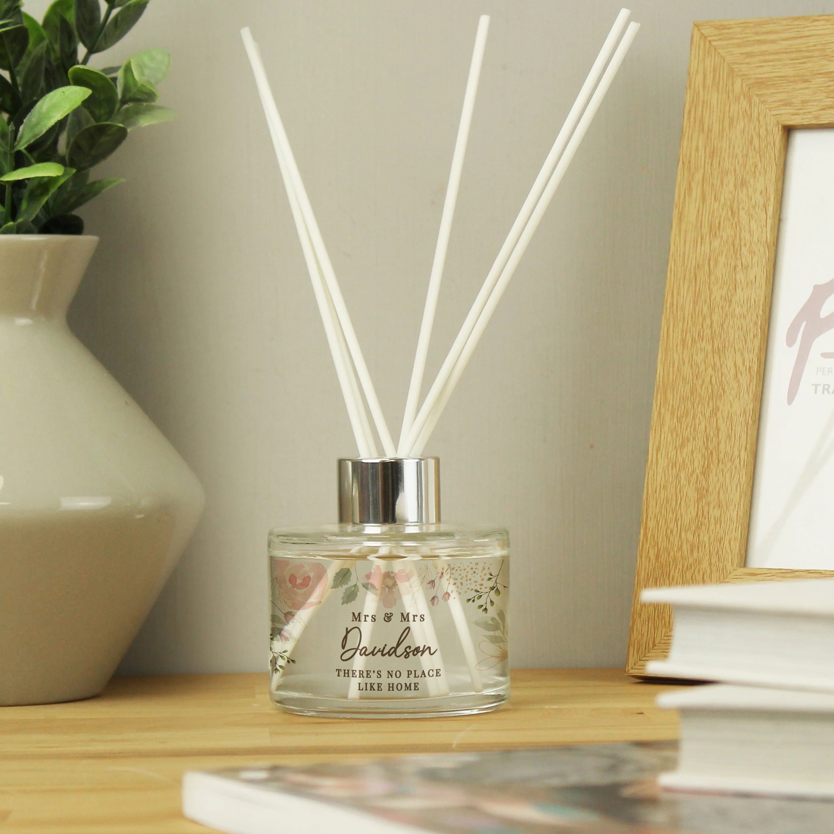 Personalised Floral Watercolour Reed Diffuser - Image 2