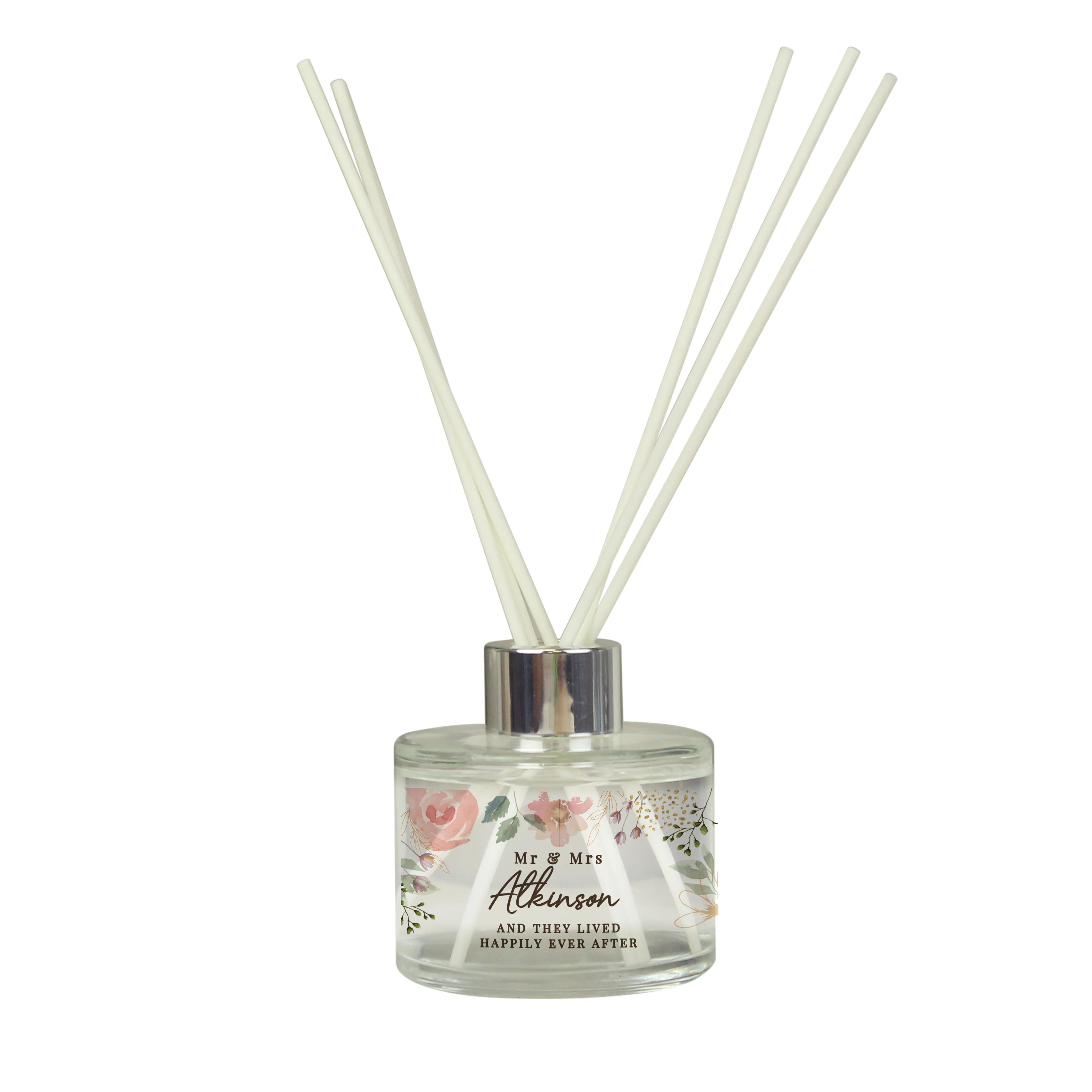 Personalised Floral Watercolour Reed Diffuser - Image 5