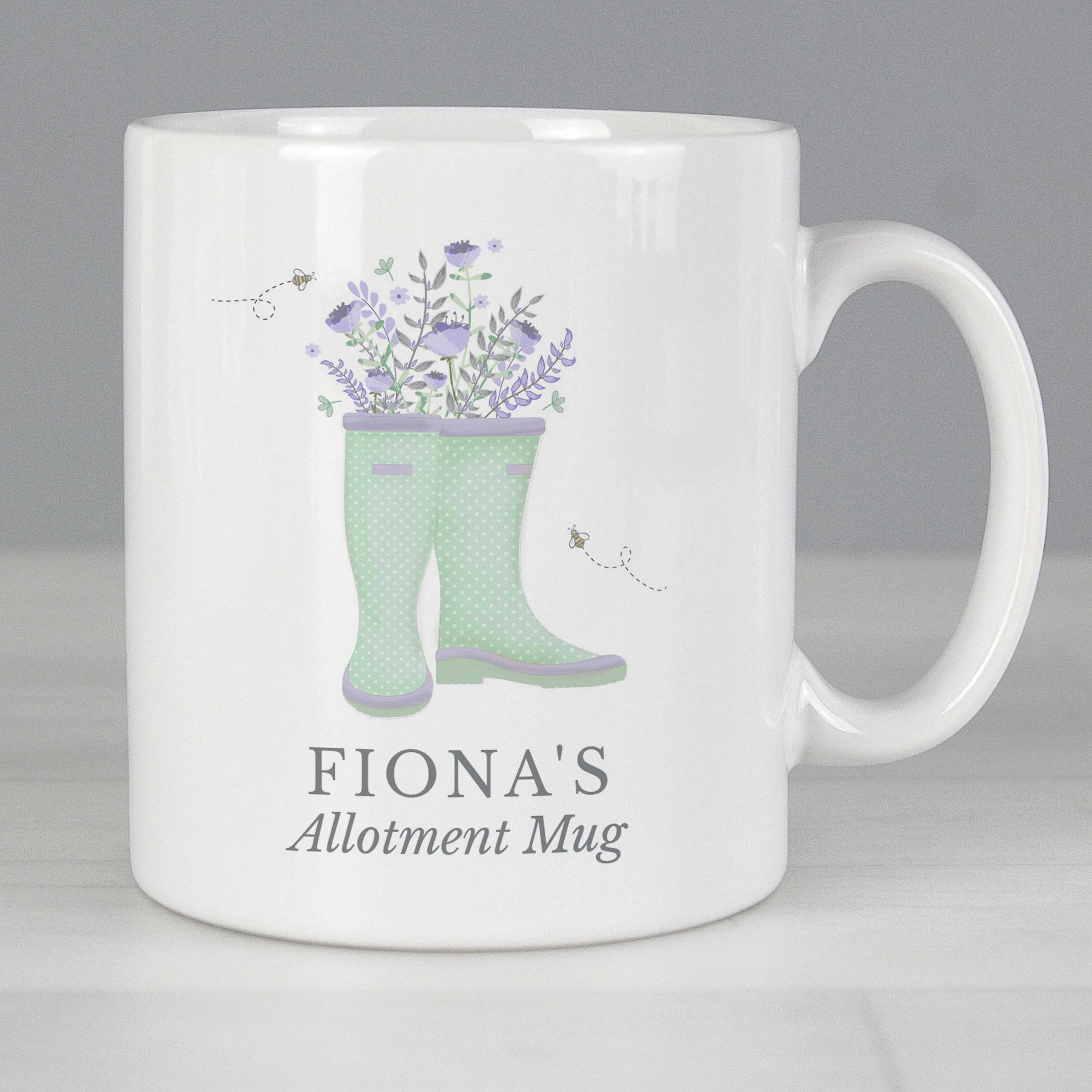 Personalised Floral Wellies Mug - Image 4