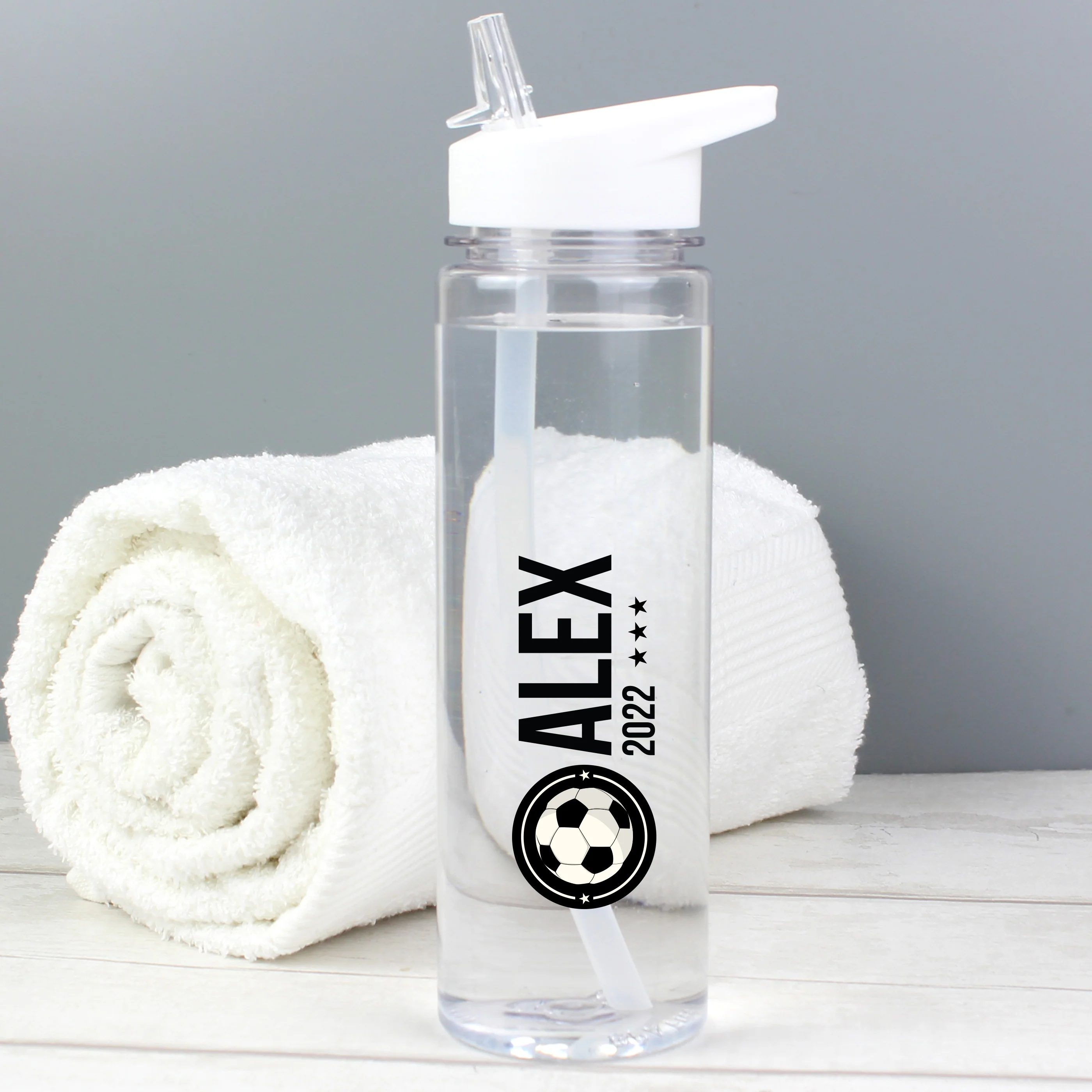 Personalised Football Badge Water Bottle - Image 2