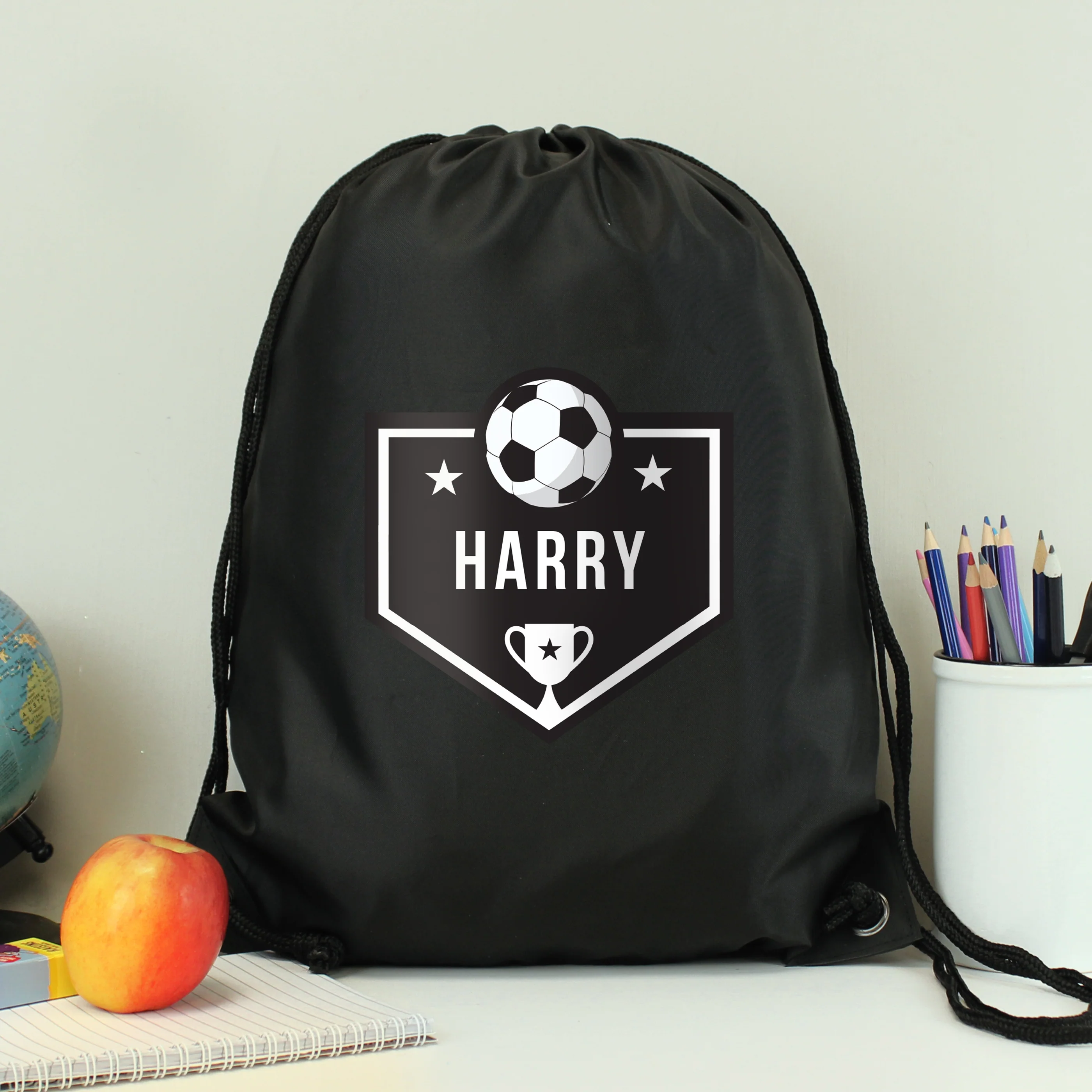 Personalised Football Black Kit Bag - Image 4