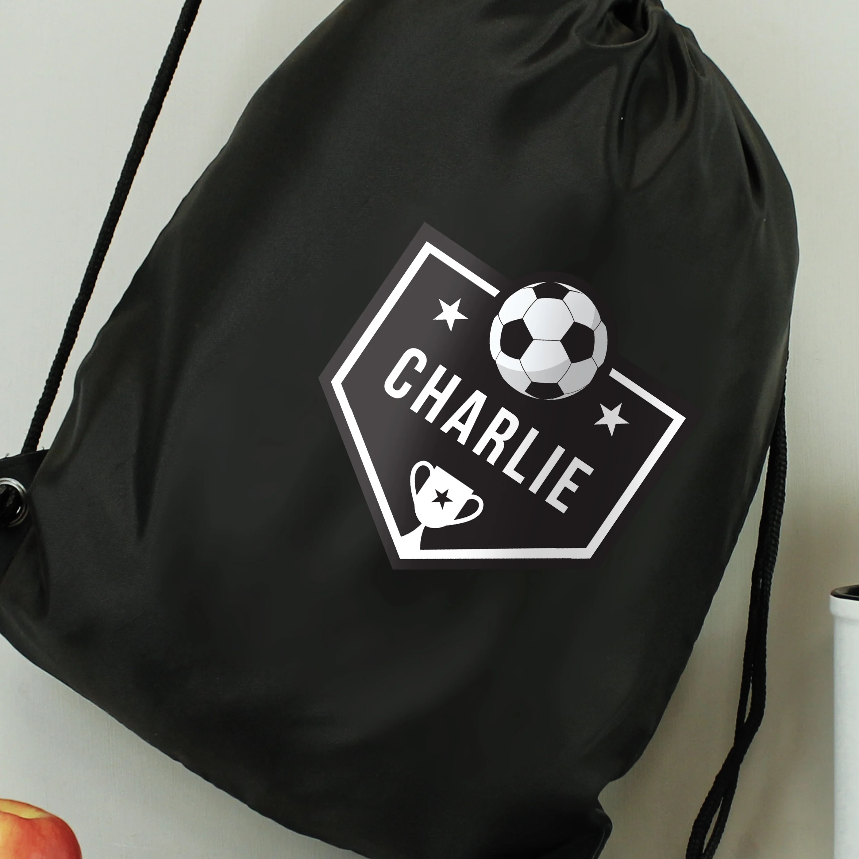 Personalised Football Black Kit Bag - Image 6