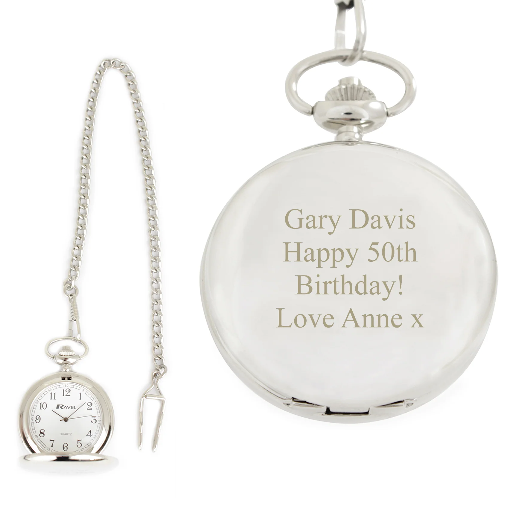 Personalised Formal Pocket Fob Watch - Image 6