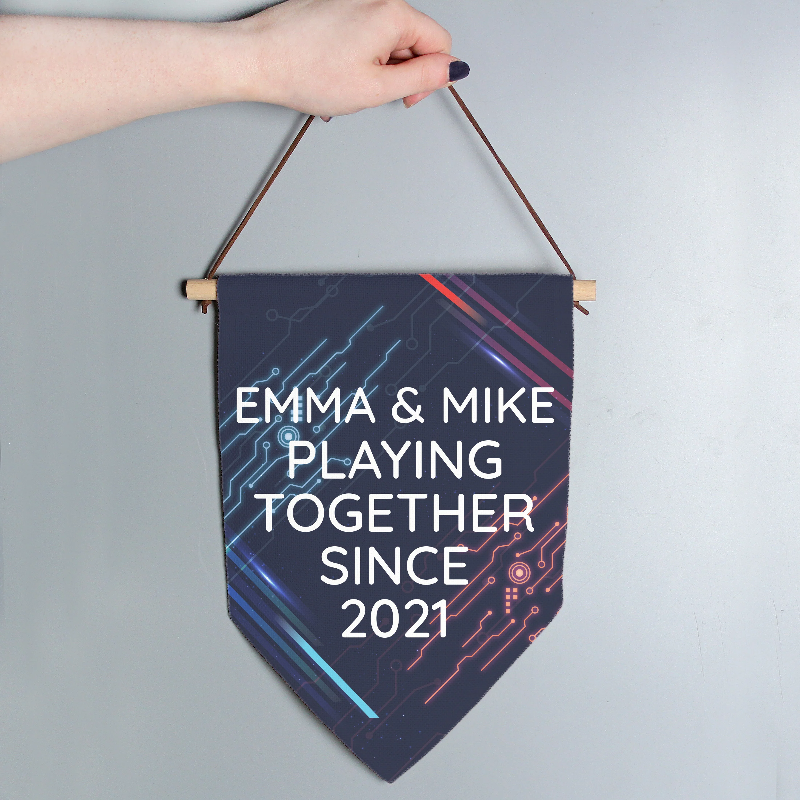 Personalised Free Text Gaming Hanging Banner - Image 2