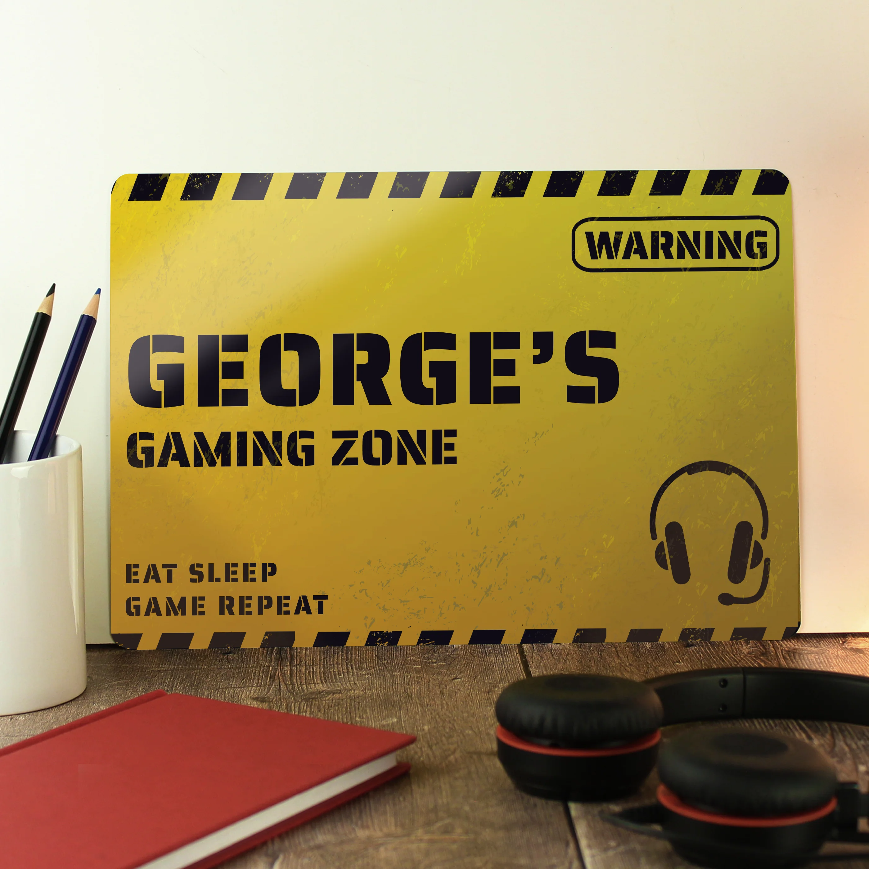 Personalised Gaming Zone Metal Sign - Image 3