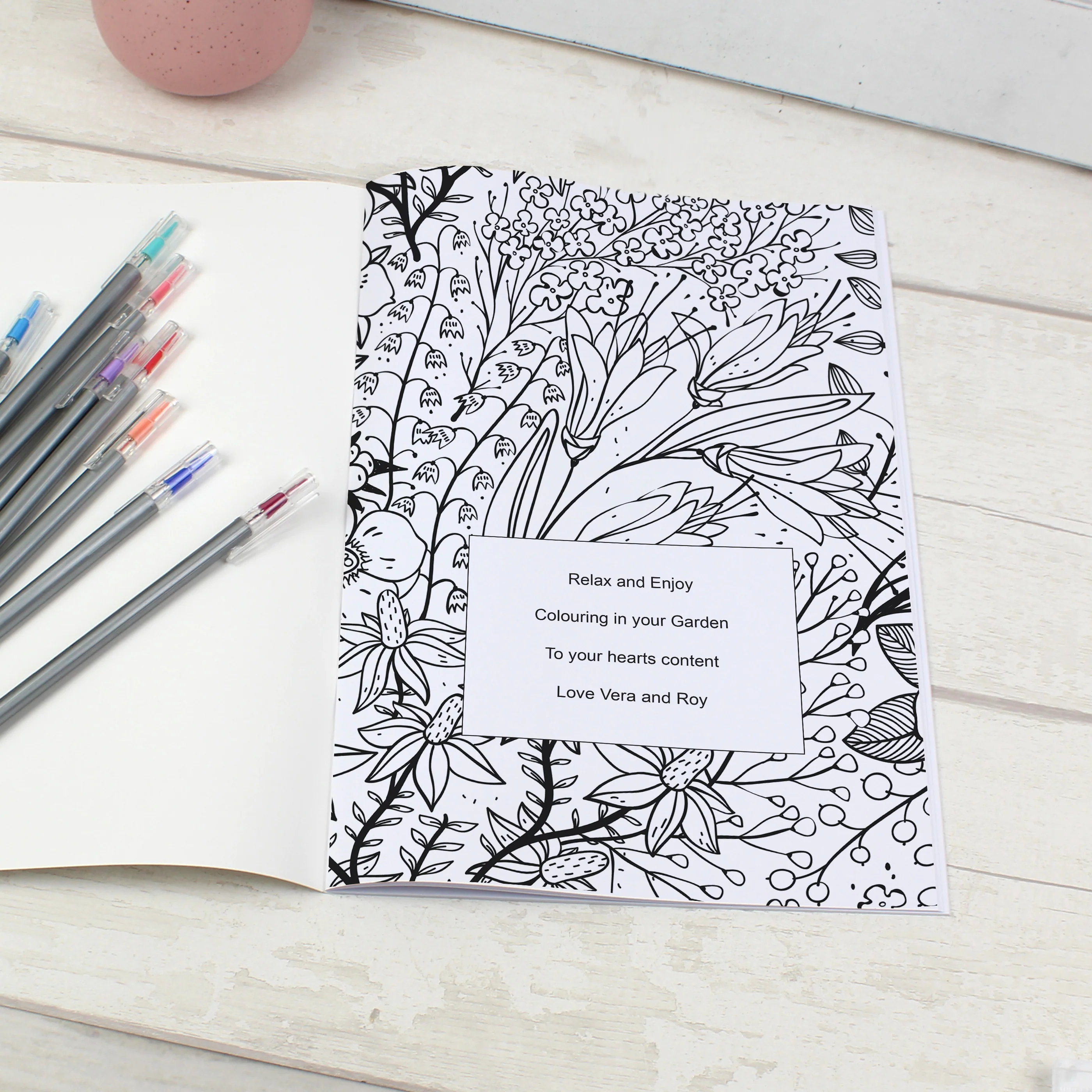 Personalised Gardening Colouring Book - Image 3