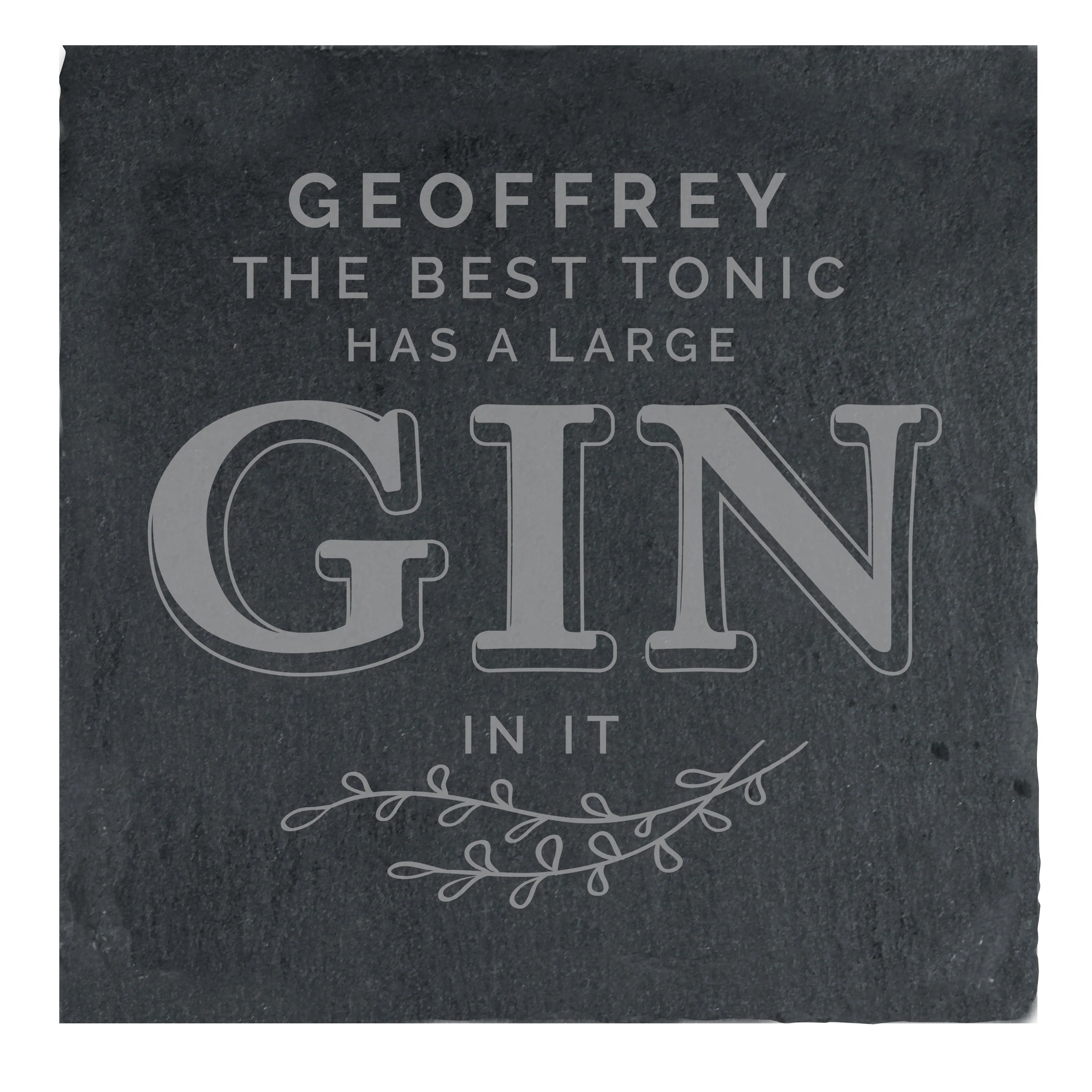 Personalised Gin & Tonic Single Slate Coaster - Image 3