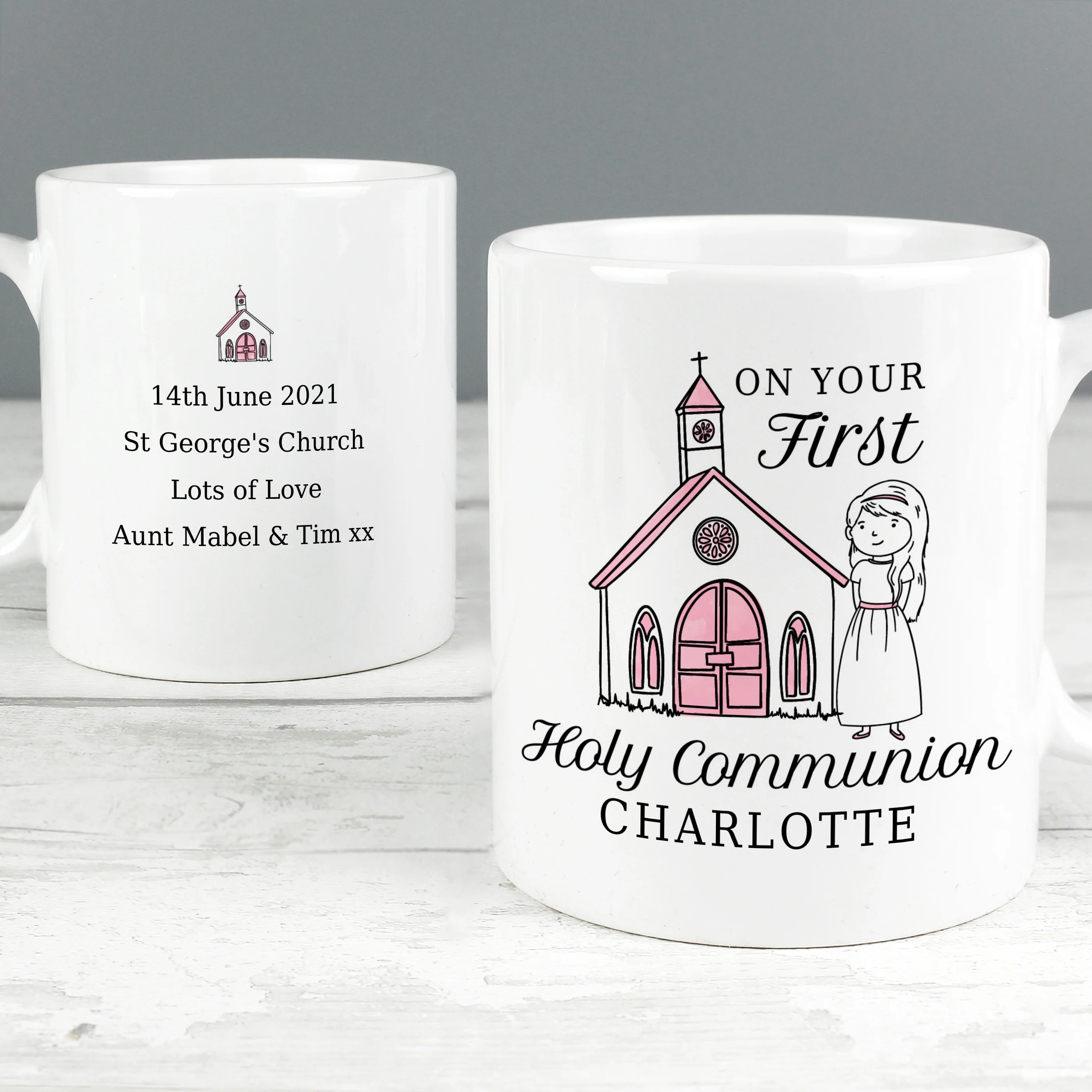 Personalised Girls First Holy Communion Mug - Image 4