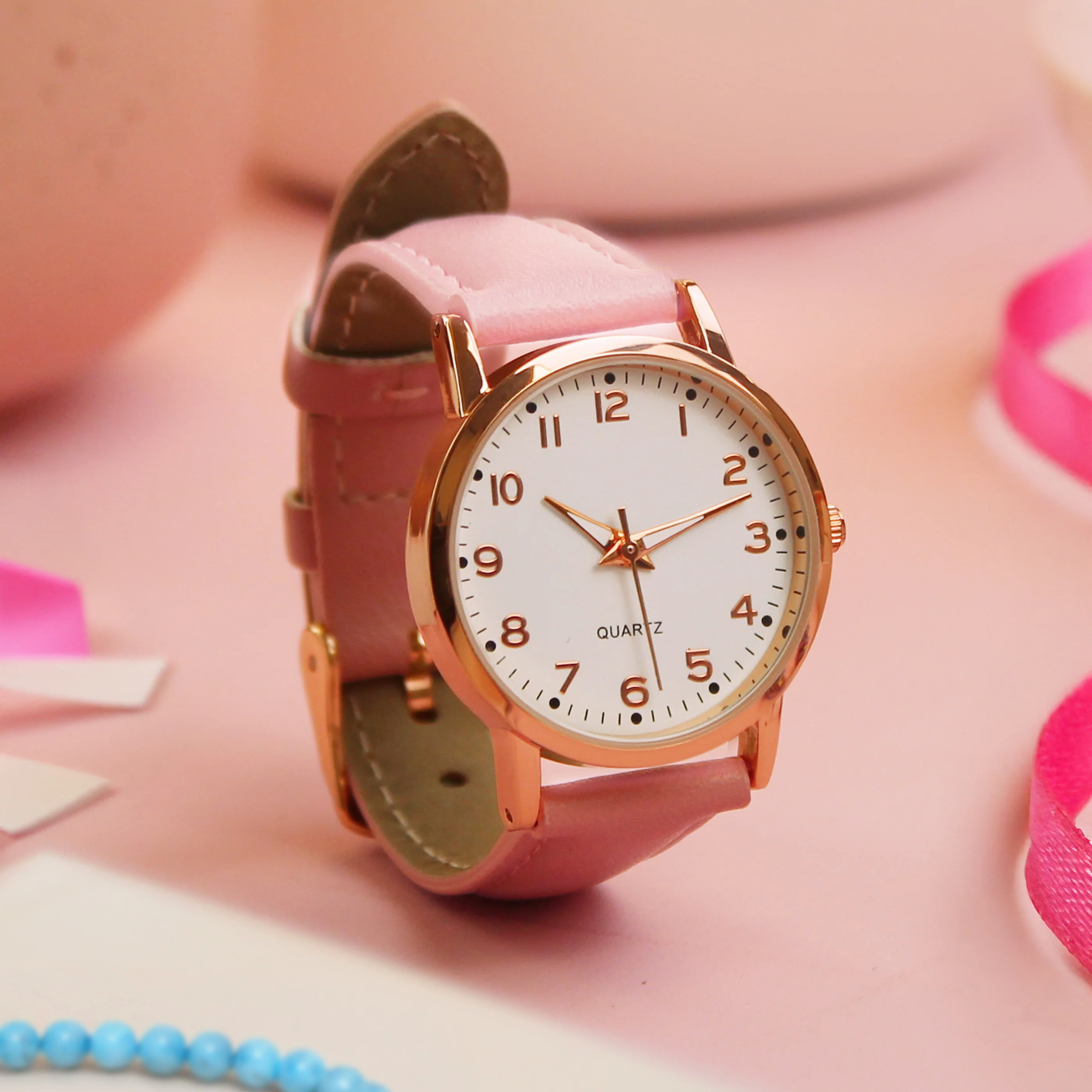 Personalised Girls Pink Watch - Image 3