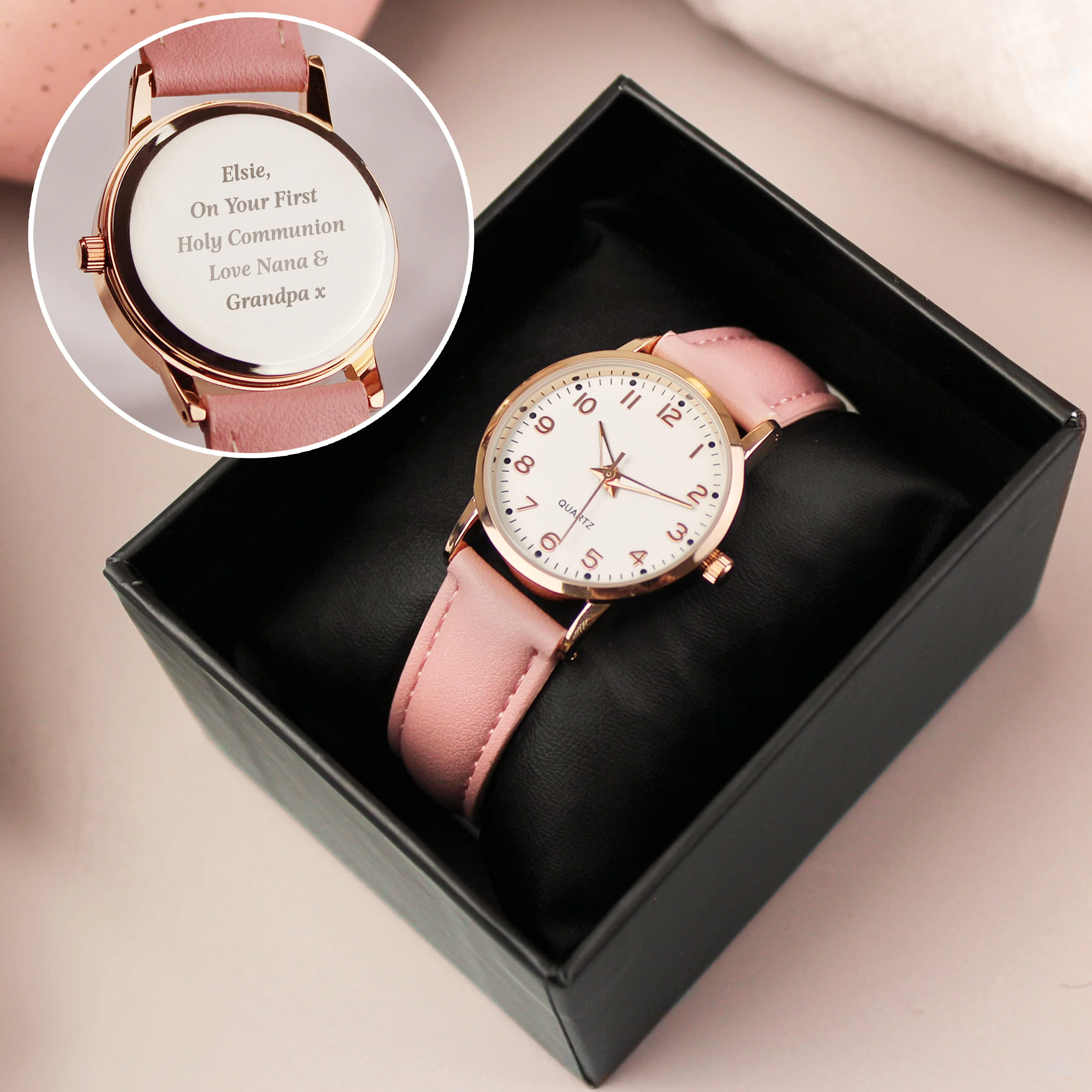 Personalised Girls Pink Watch - Image 8