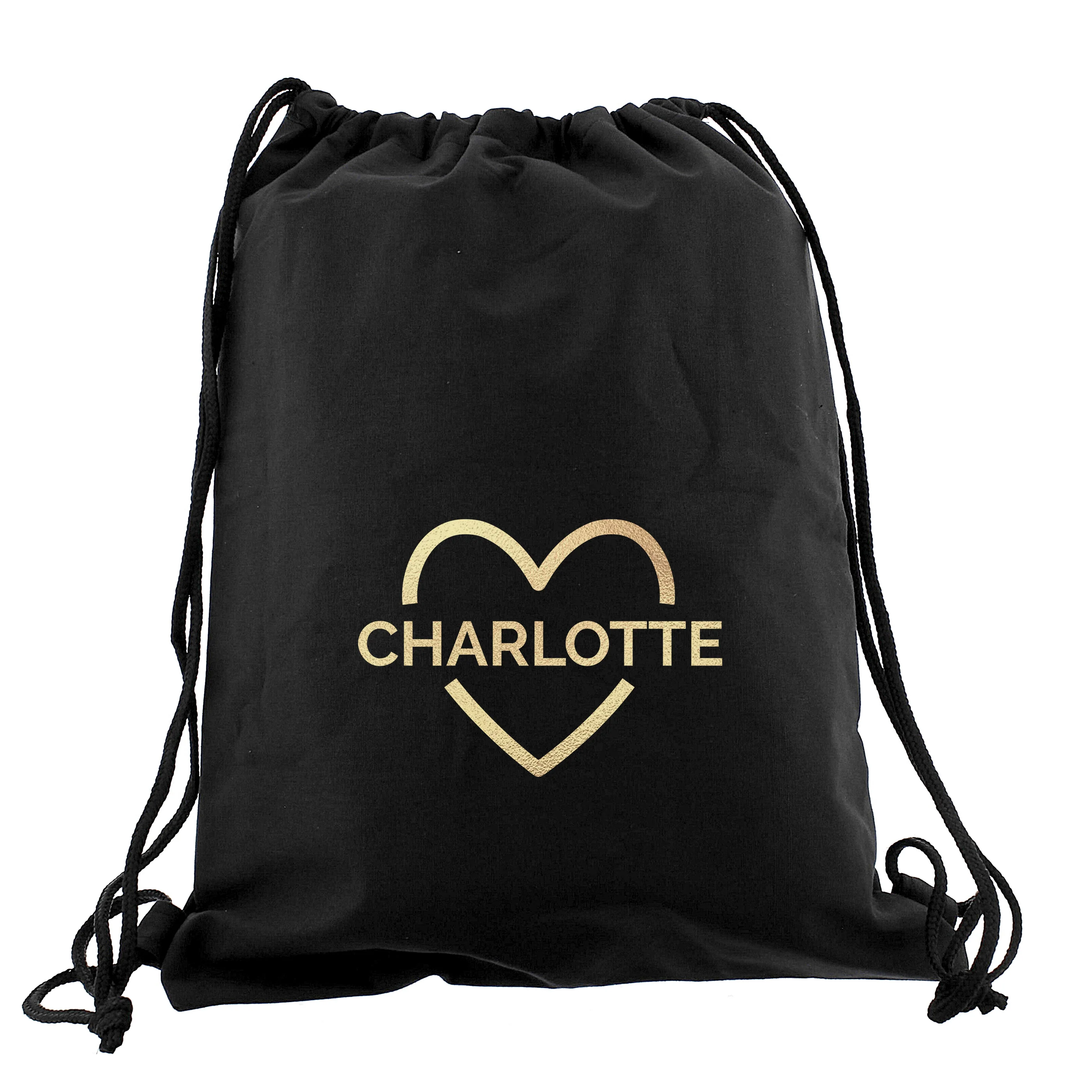 Personalised Gold Heart Kit Bag - Image 2