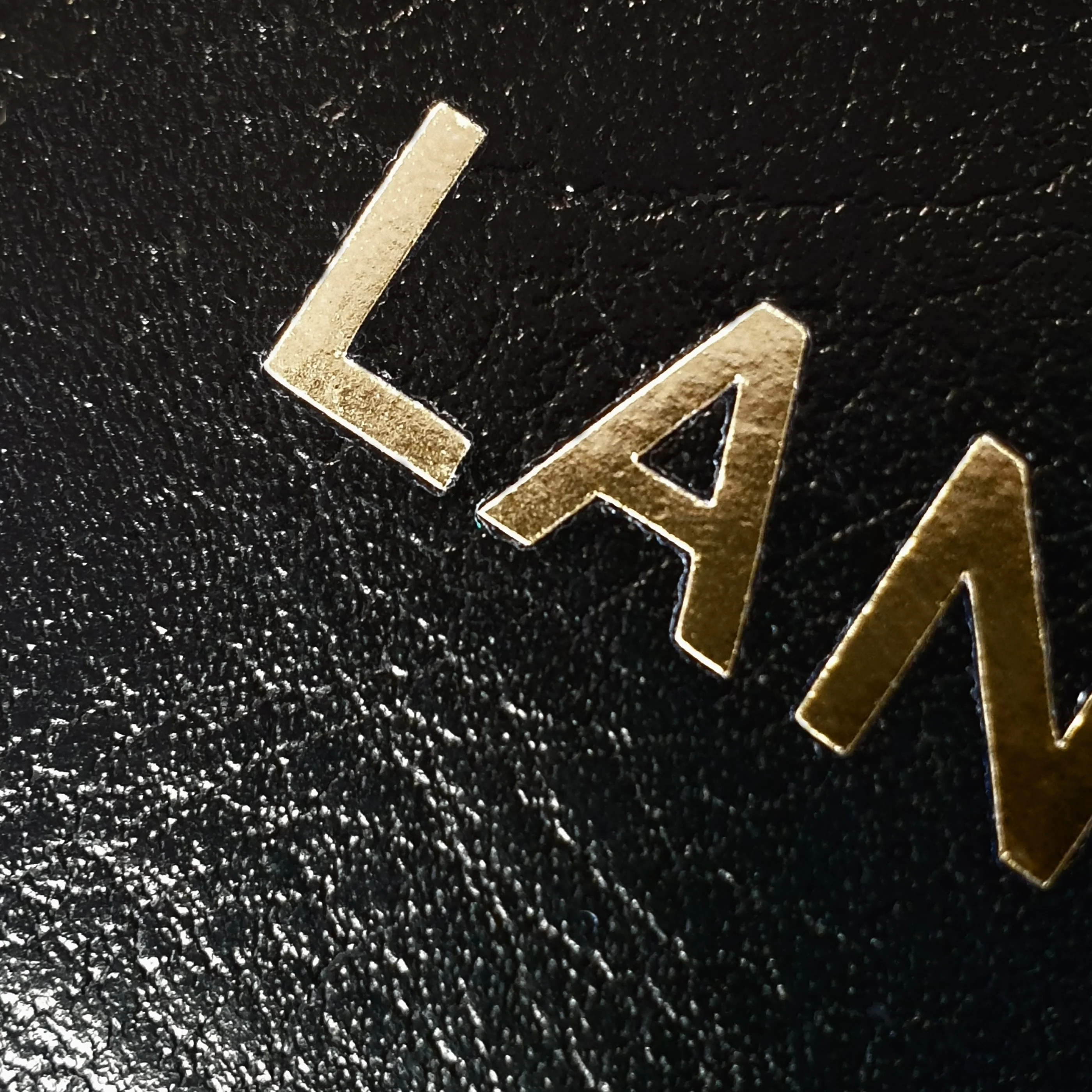 Personalised Gold Initials Black Purse - Image 4