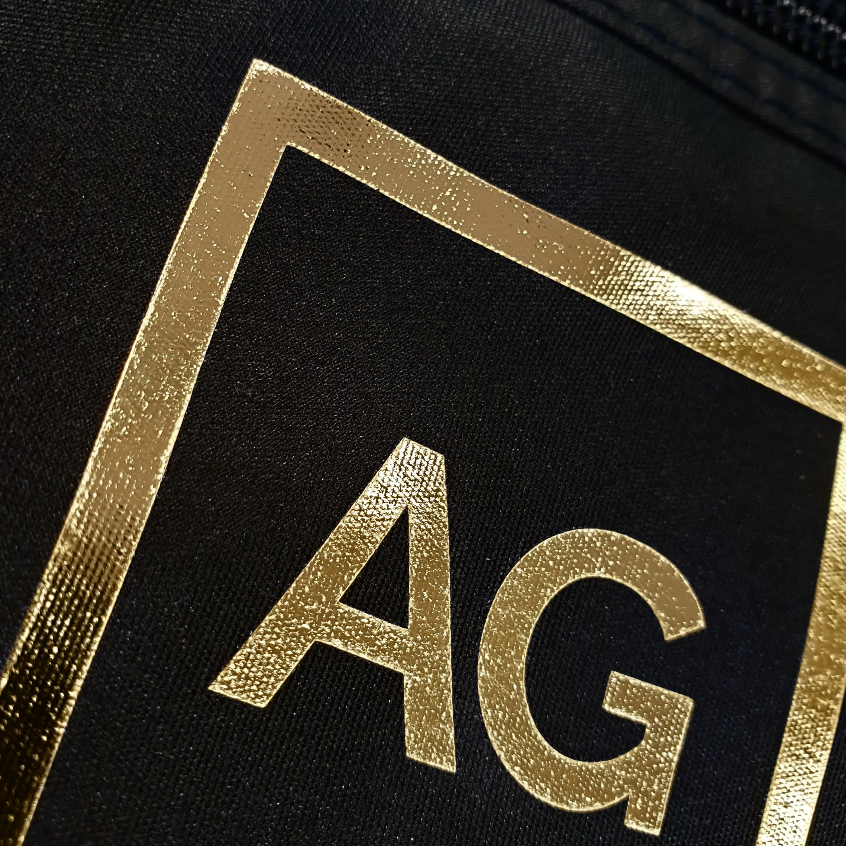 Personalised Gold Initials Black Toiletry Bag - Image 4