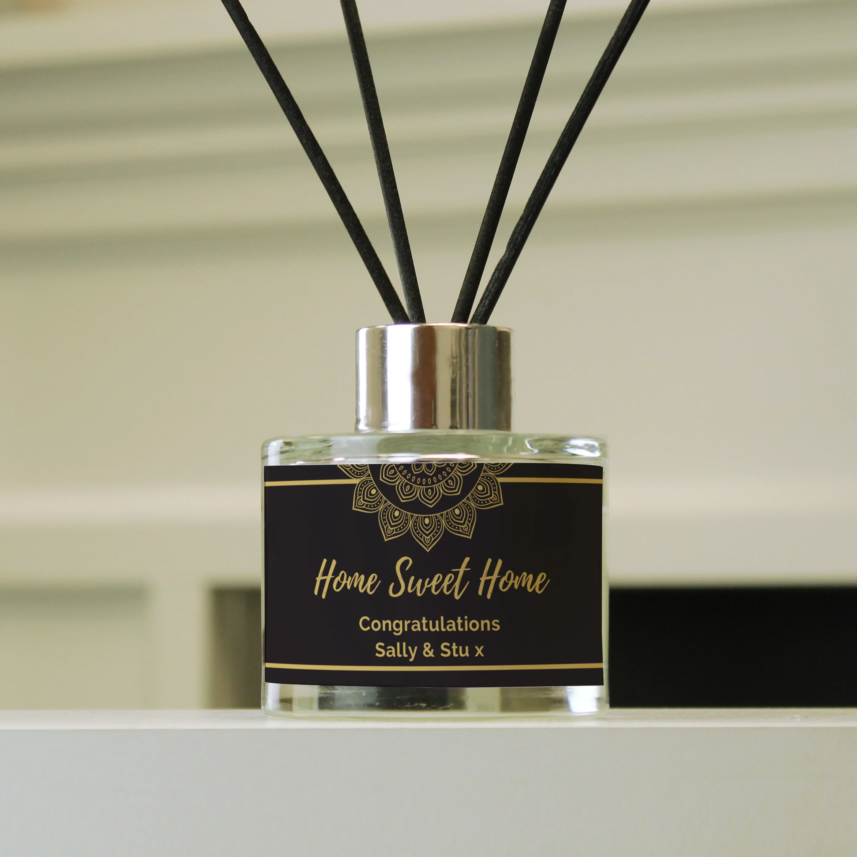 Personalised Gold Mandala Reed Diffuser - Image 3