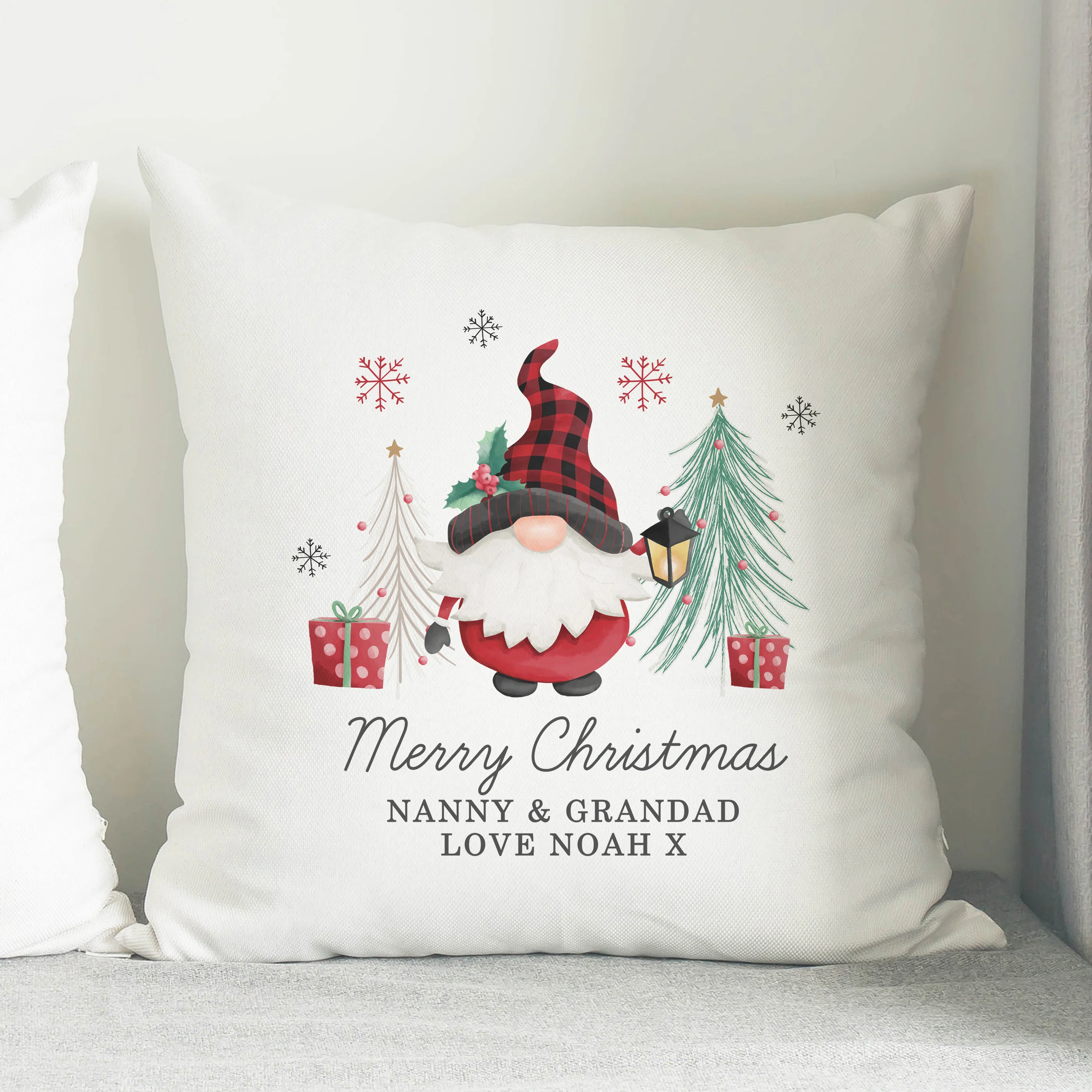 Personalised Gonk Christmas Cushion - Image 2
