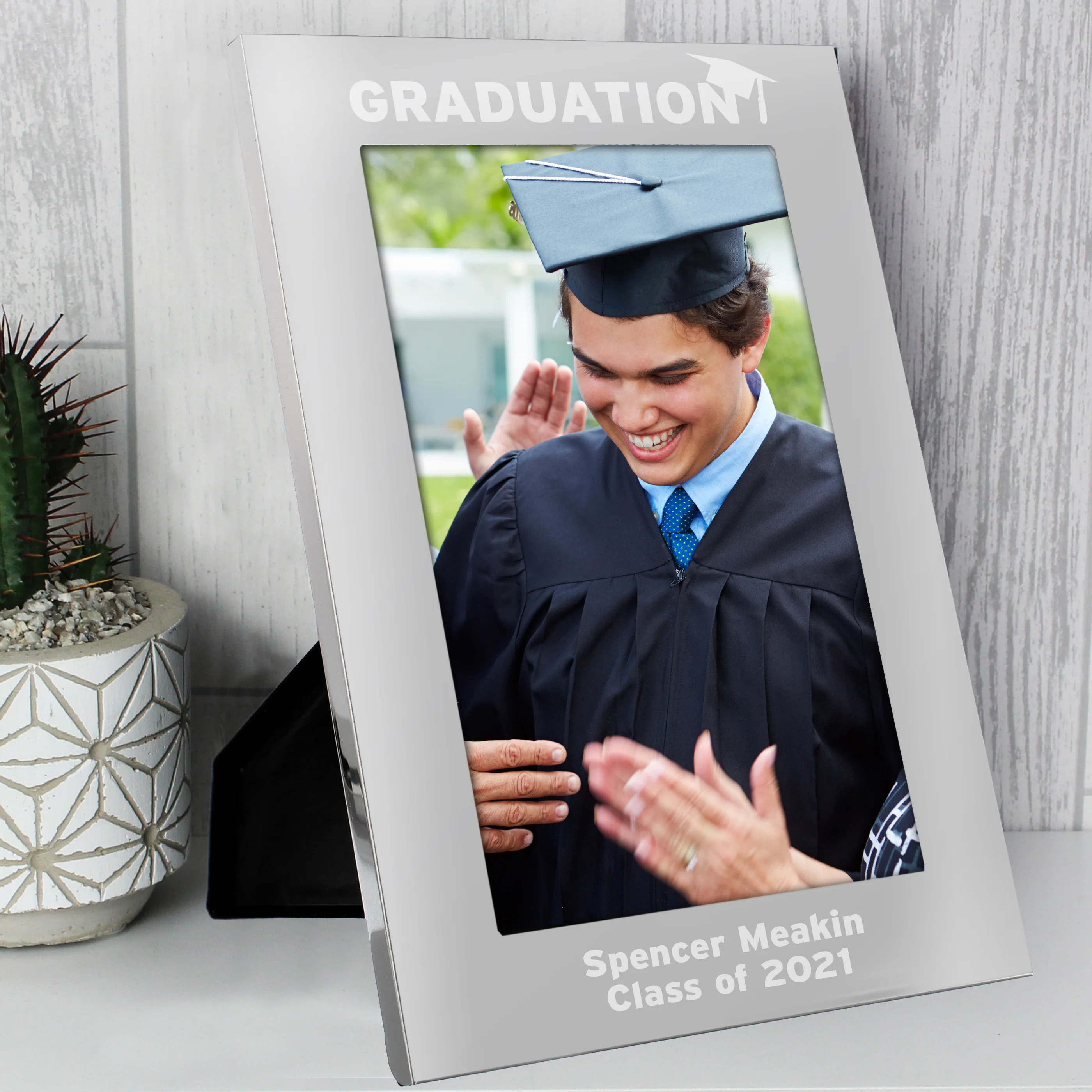 Personalised Graduation 5x7 Silver Photo Frame - Image 3