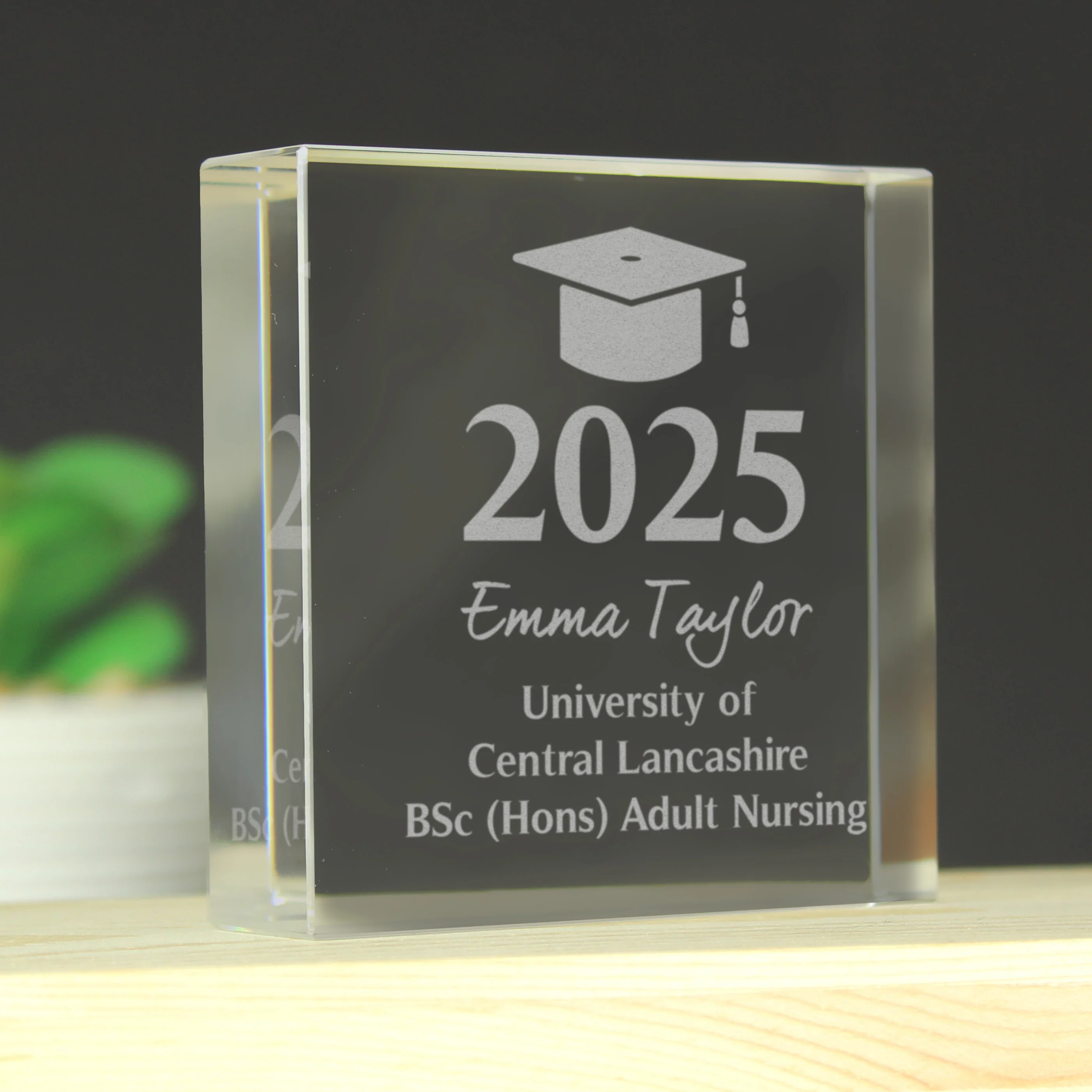 Personalised Graduation Crystal Token - Image 4