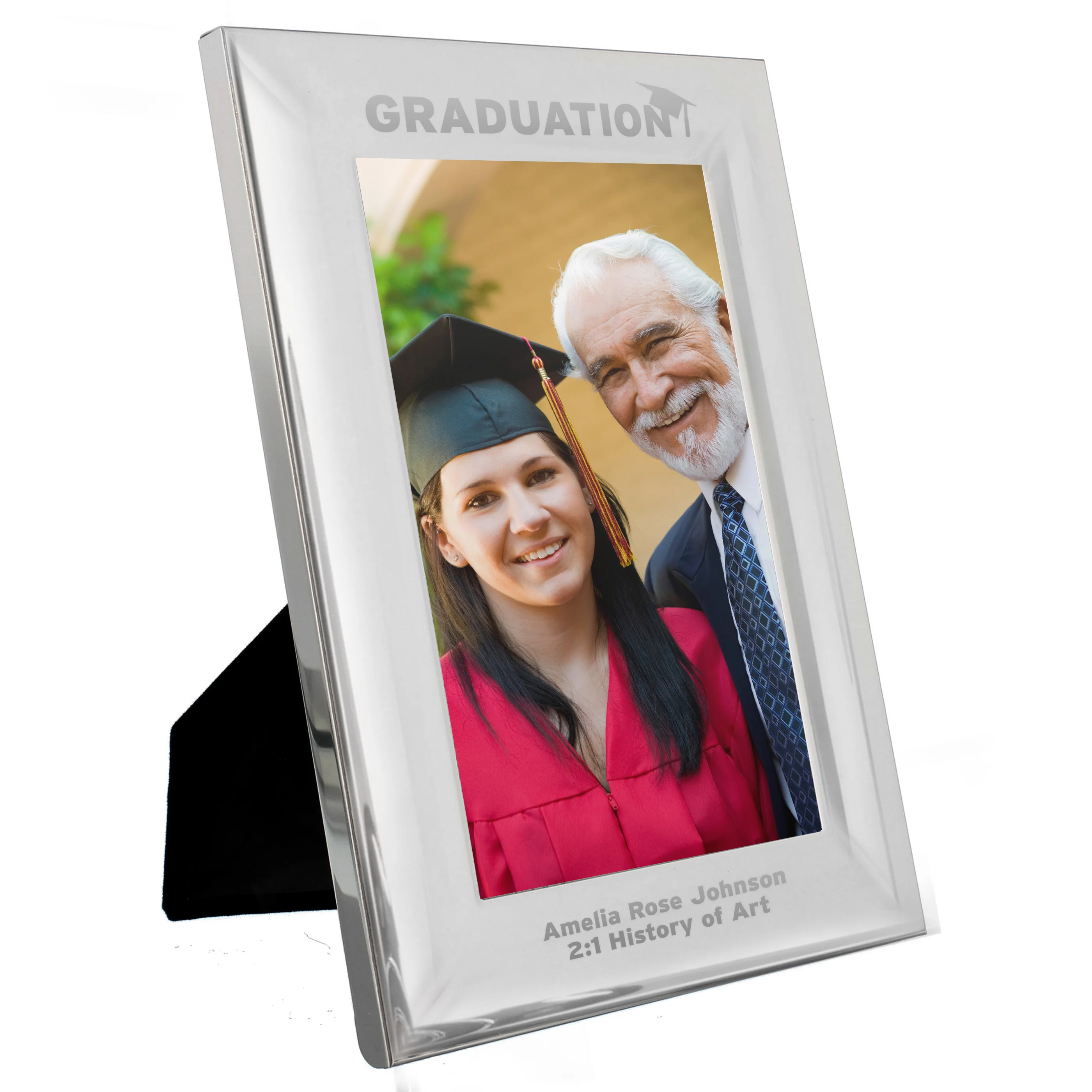Personalised Graduation Silver 4x6 Photo Frame - Image 6