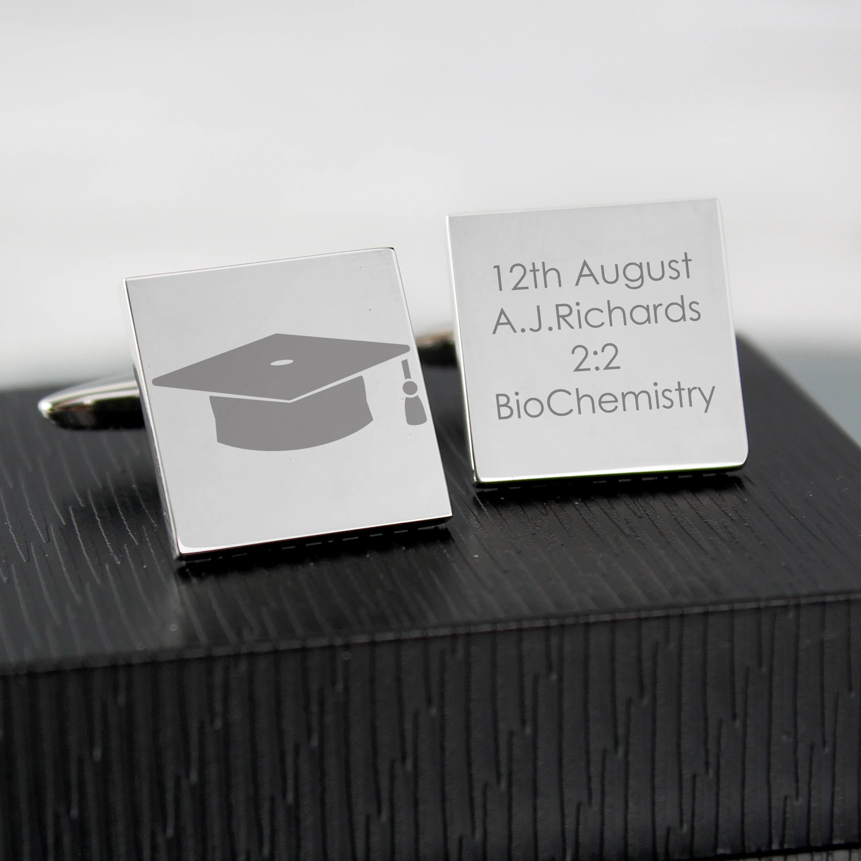 Personalised Graduation Square Cufflinks - Image 6