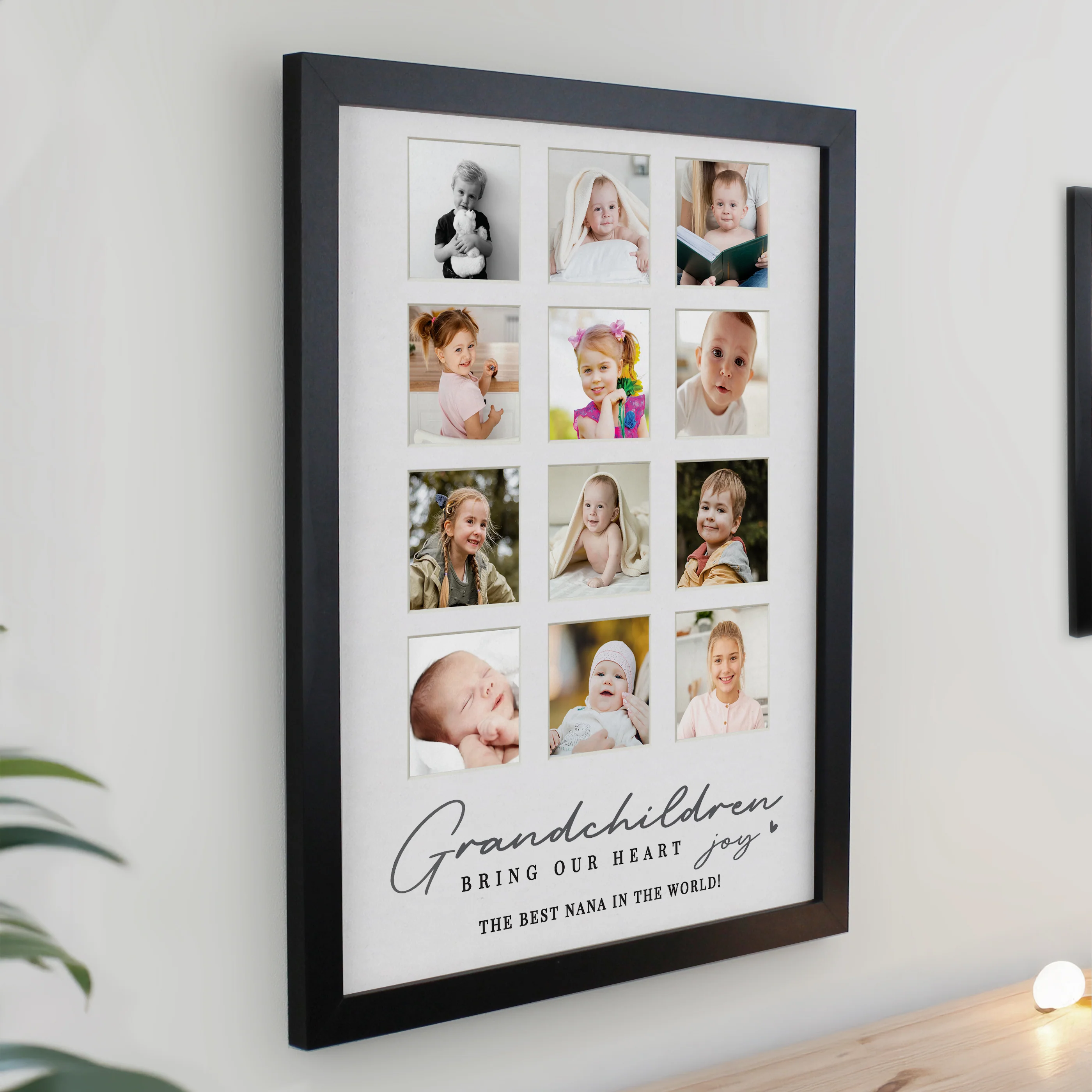 Personalised Grandchildren Black Multi Photo Frame - Image 2