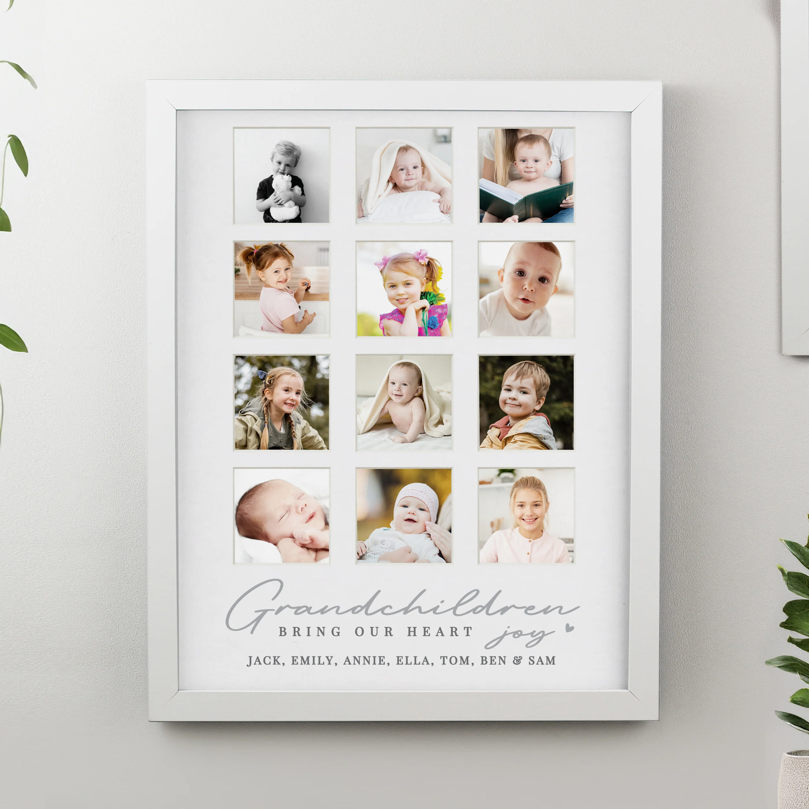 Personalised Grandchildren White Multi Photo Frame - Image 3