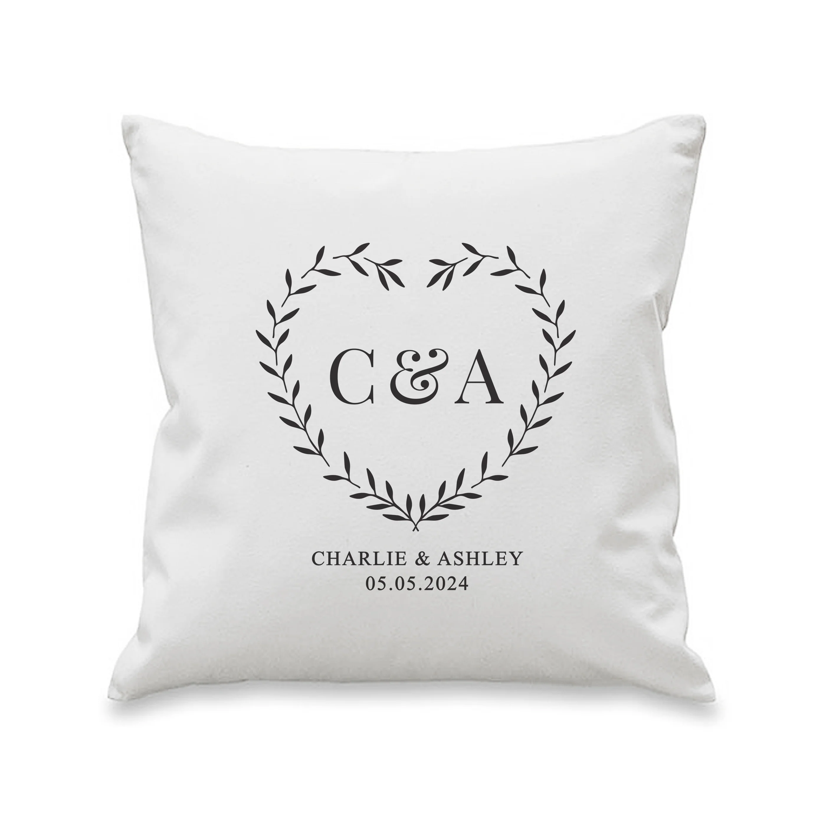 Personalised Grey Heart Cushion - Image 5