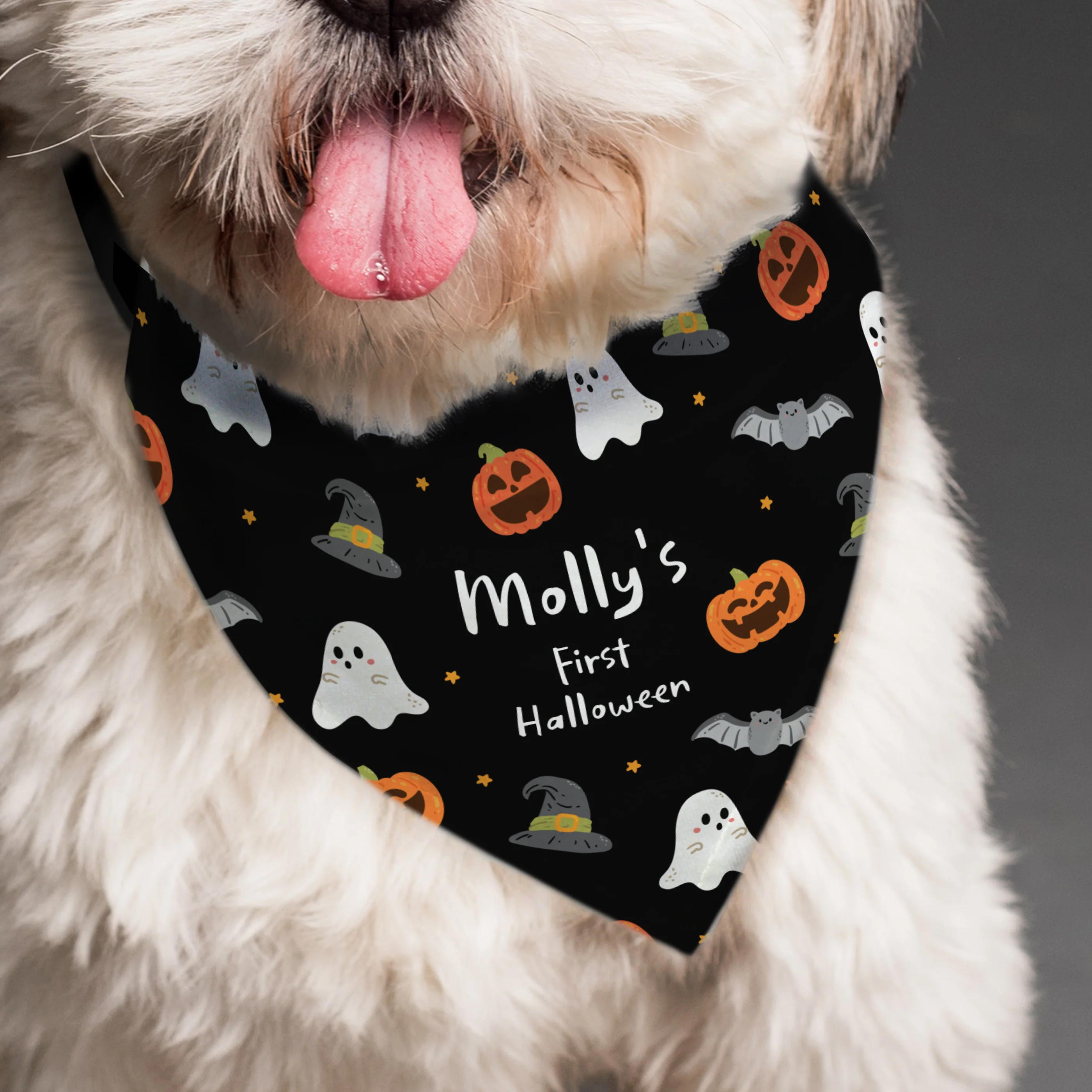 Personalised Halloween Dog Bandana - Image 4
