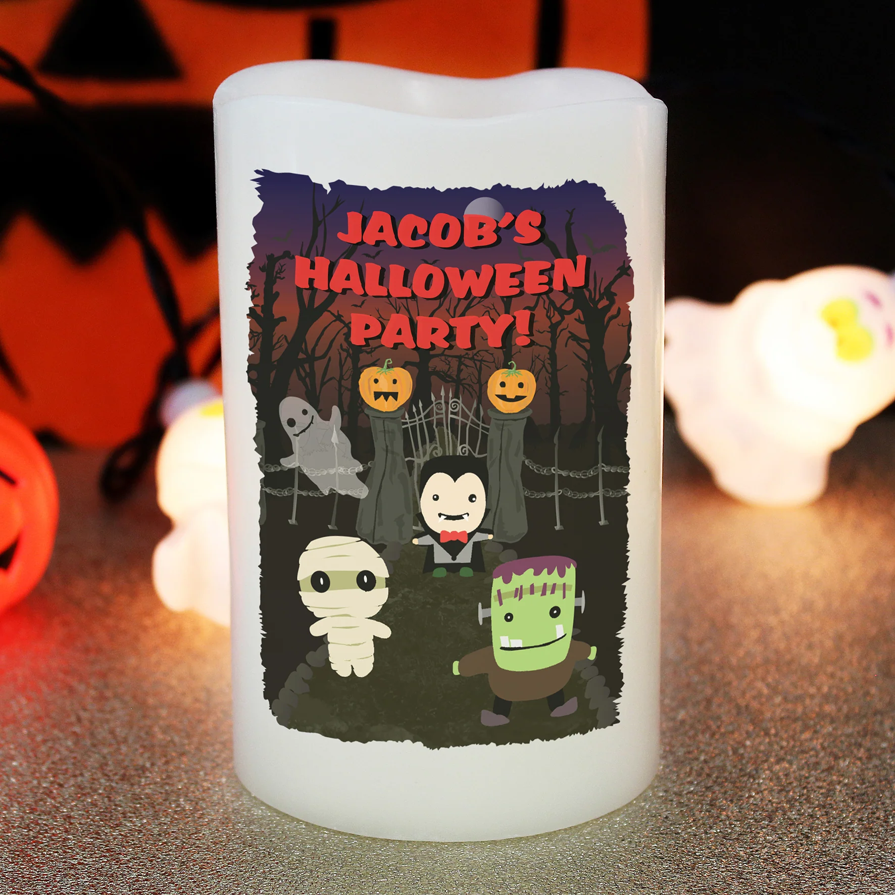 Personalised Halloween LED Candle - Image 7