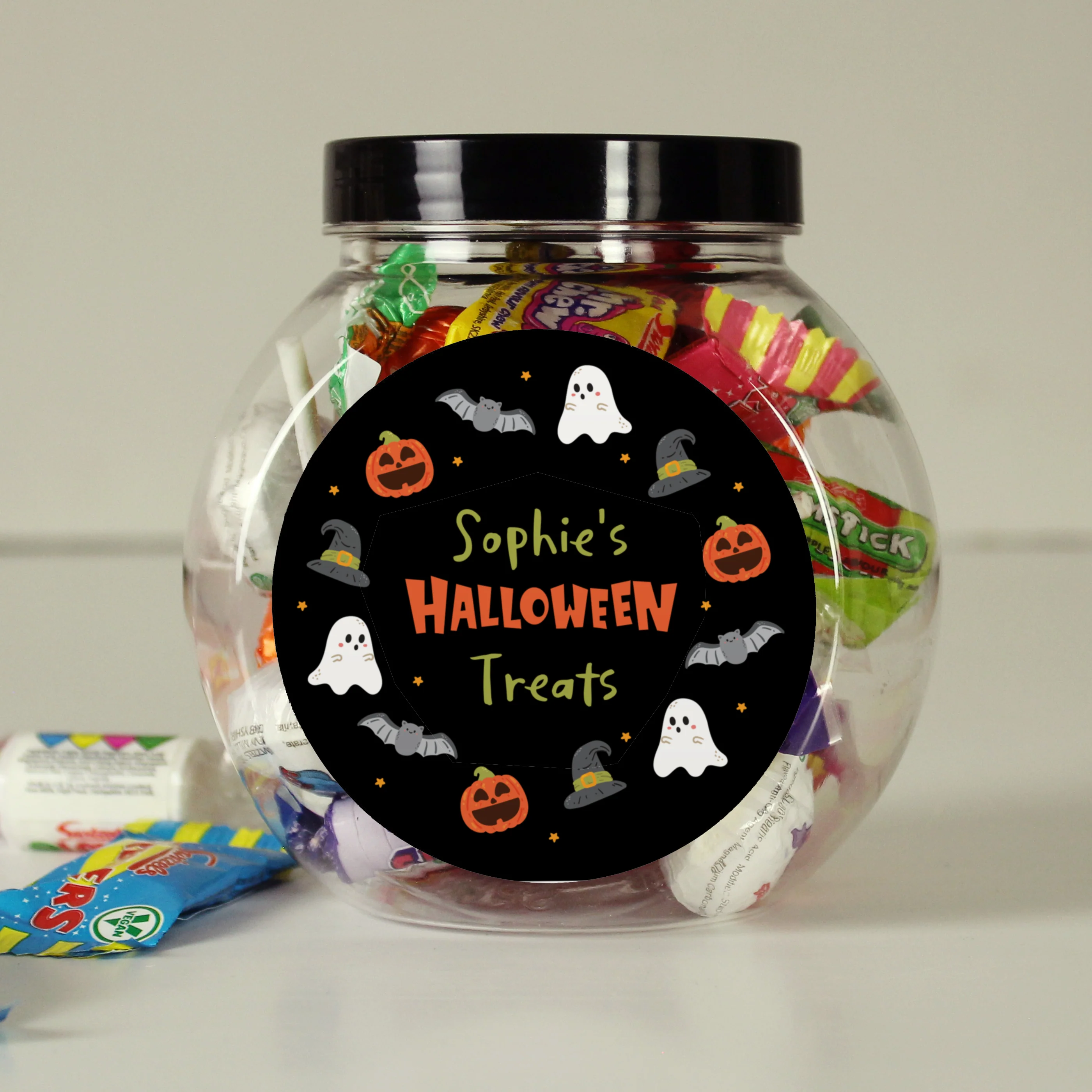Personalised Halloween Sweets Jar - Image 3