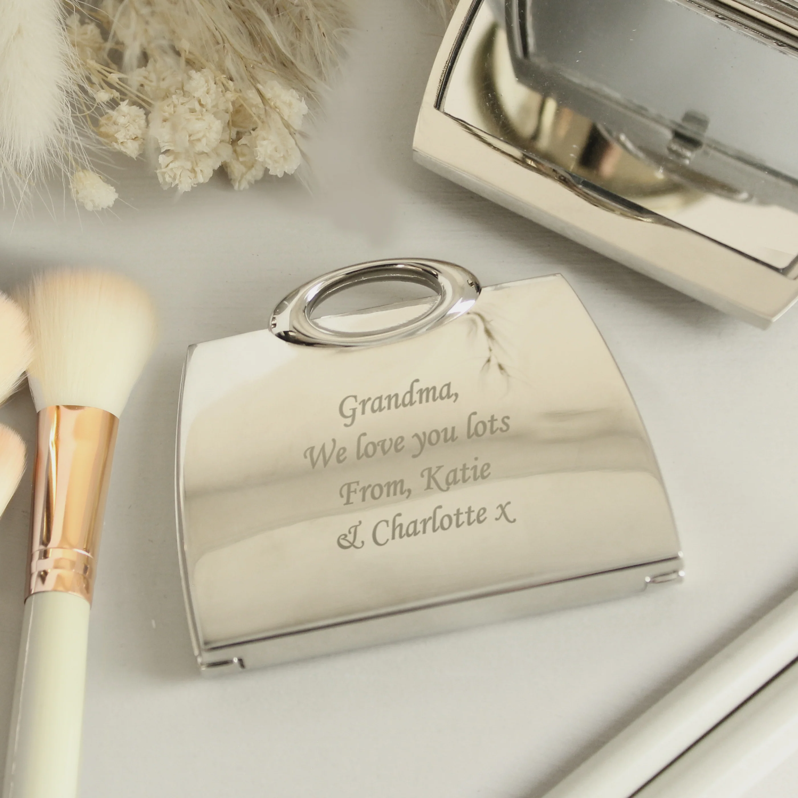 Personalised Handbag Compact Mirror - Image 2