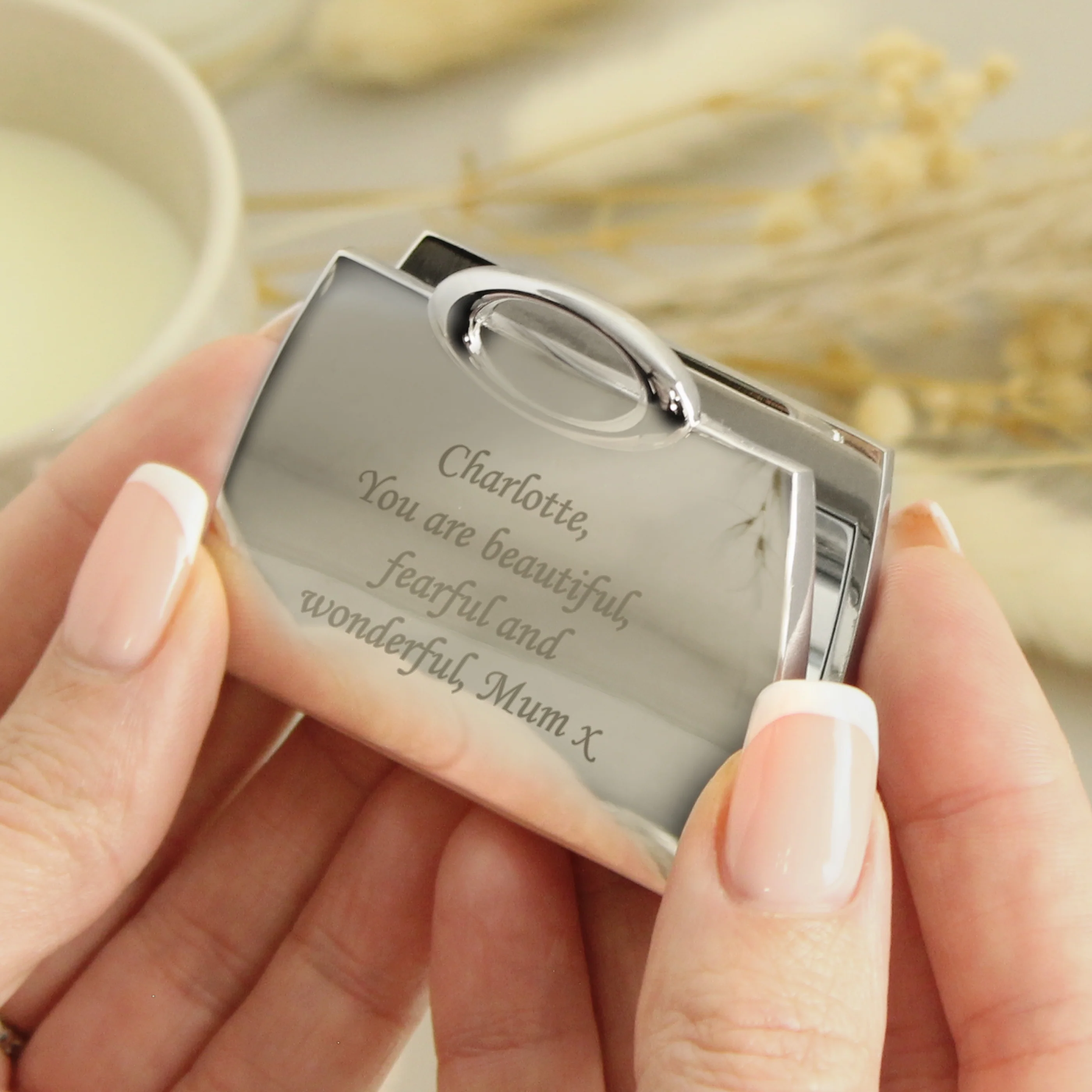 Personalised Handbag Compact Mirror - Image 6
