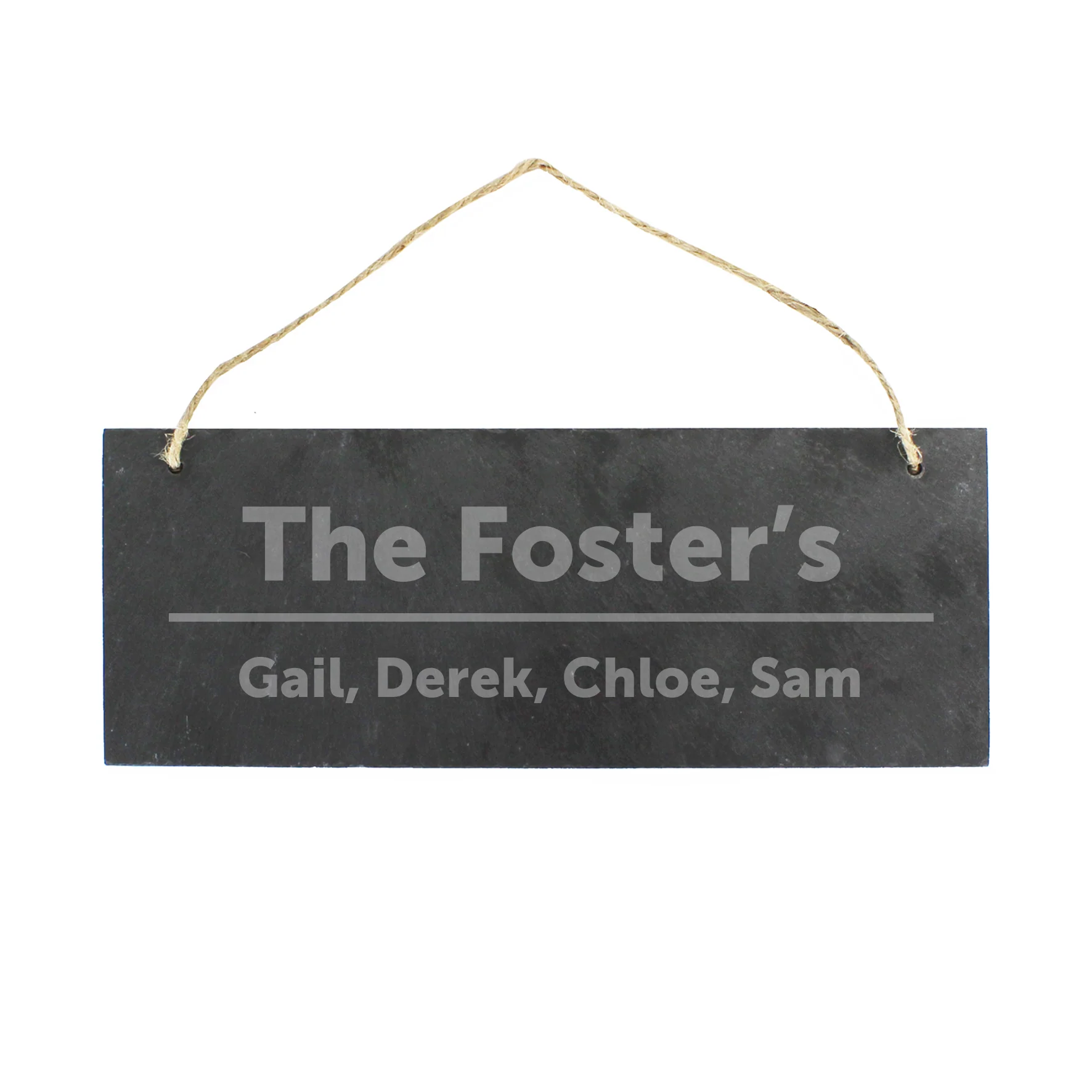 Personalised Hanging Slate Sign - Image 6