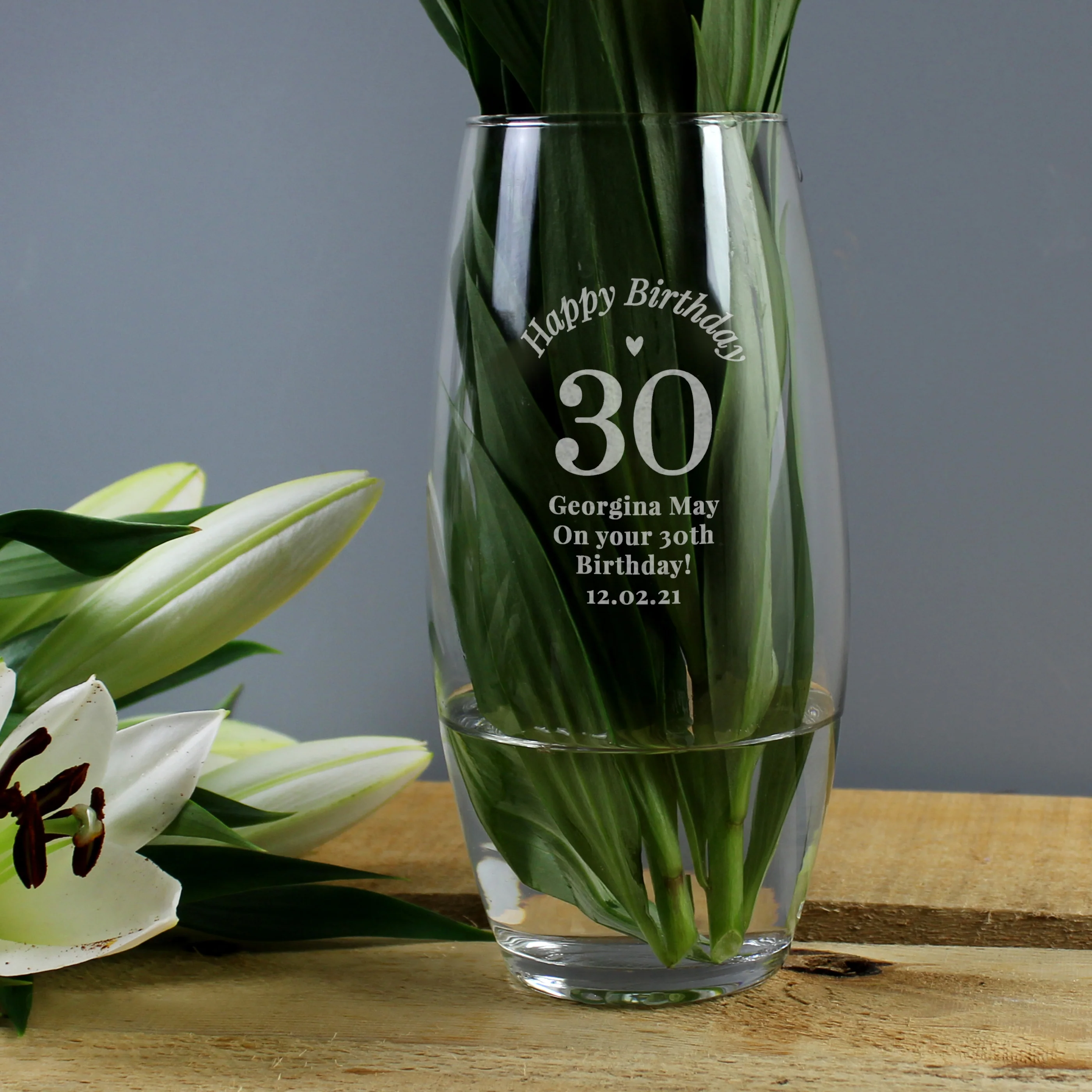 Personalised Happy Birthday Bullet Vase - Image 5