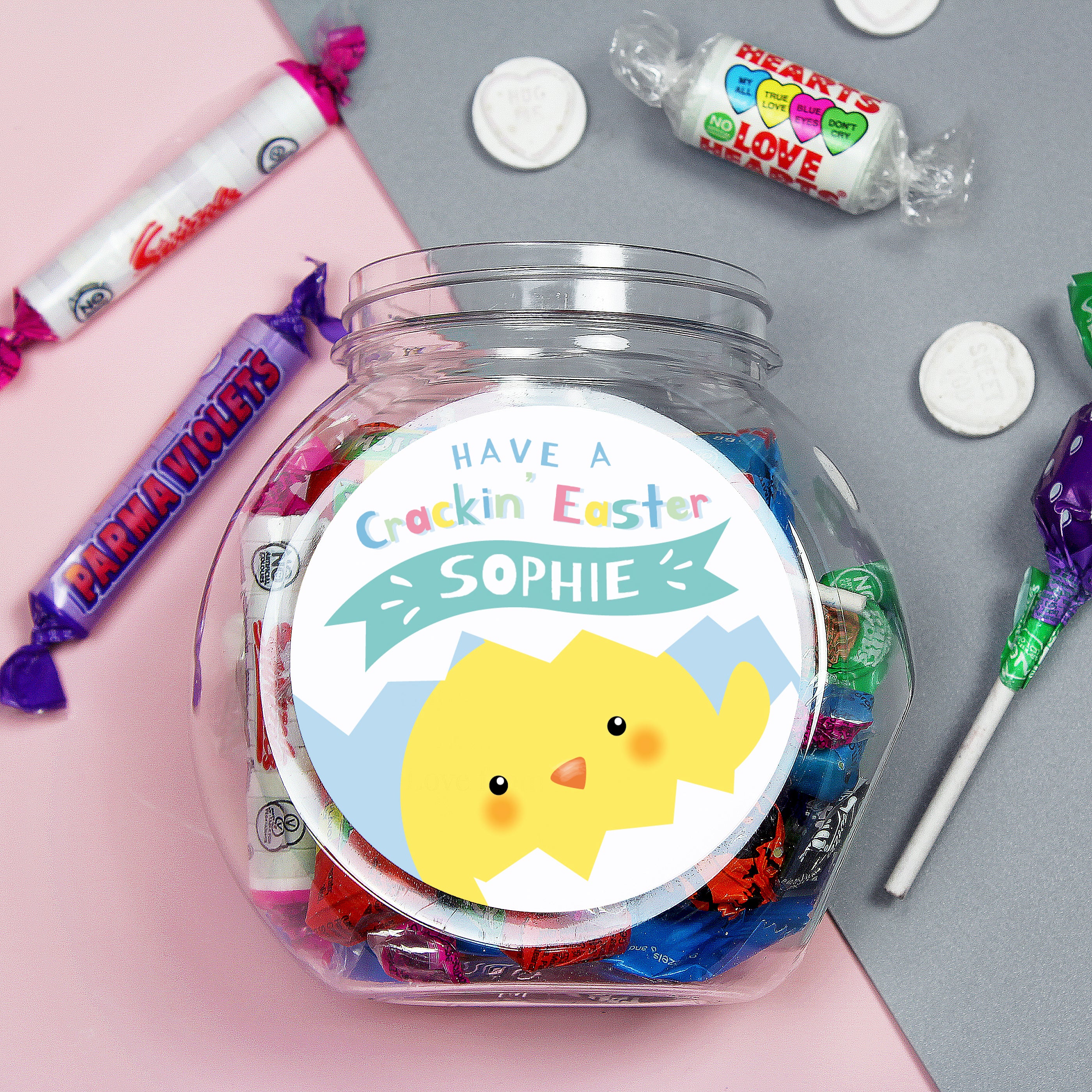Personalised Have A Cracking Easter Sweets Jar - Image 3
