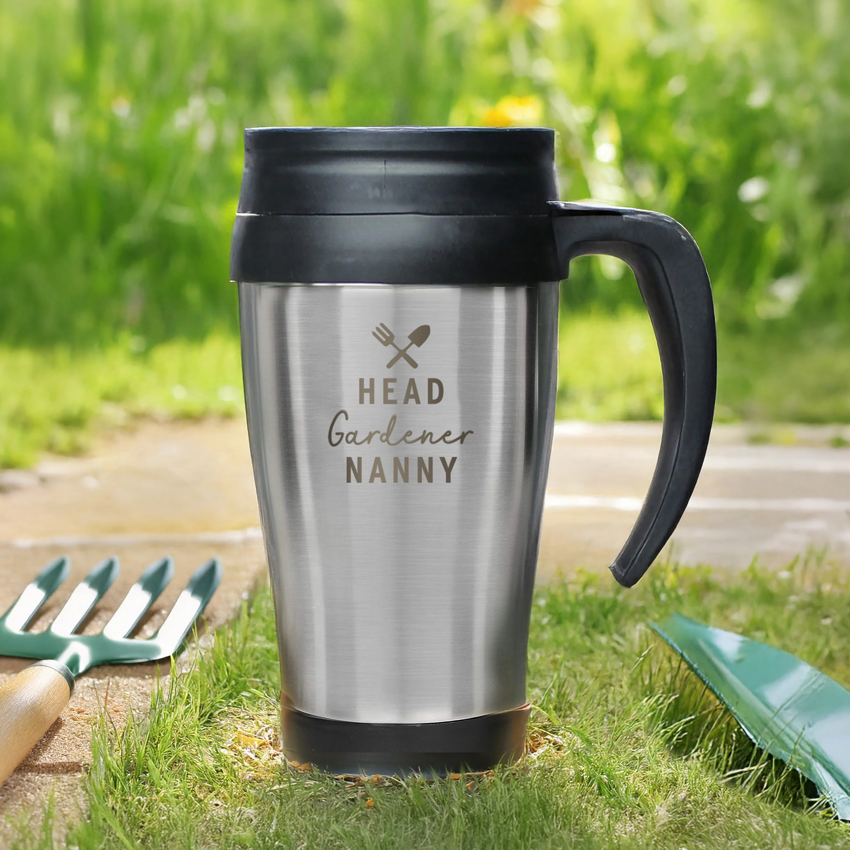 Personalised Head Gardener Travel Mug - Image 3