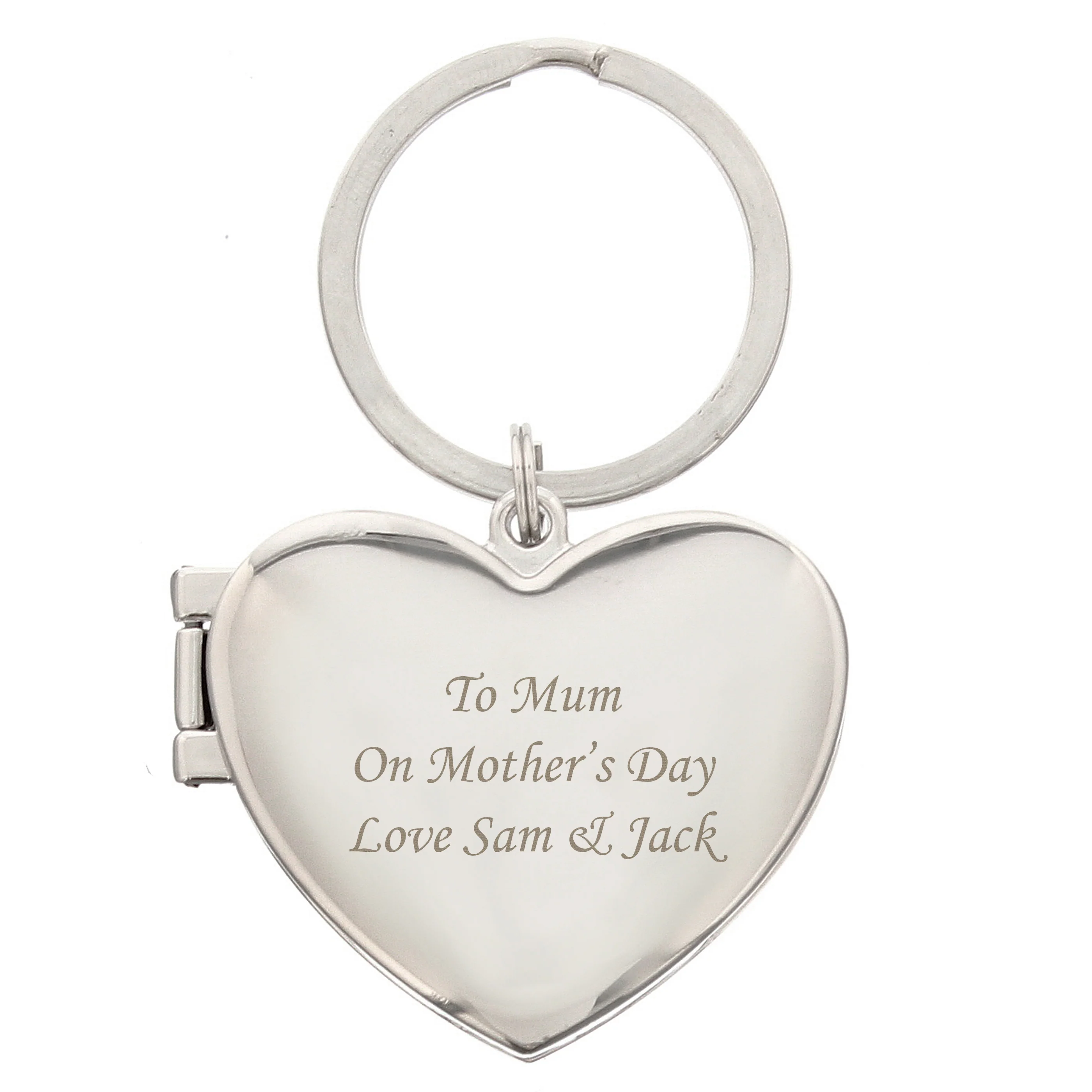 Personalised Heart Photoframe Keyring - Image 2