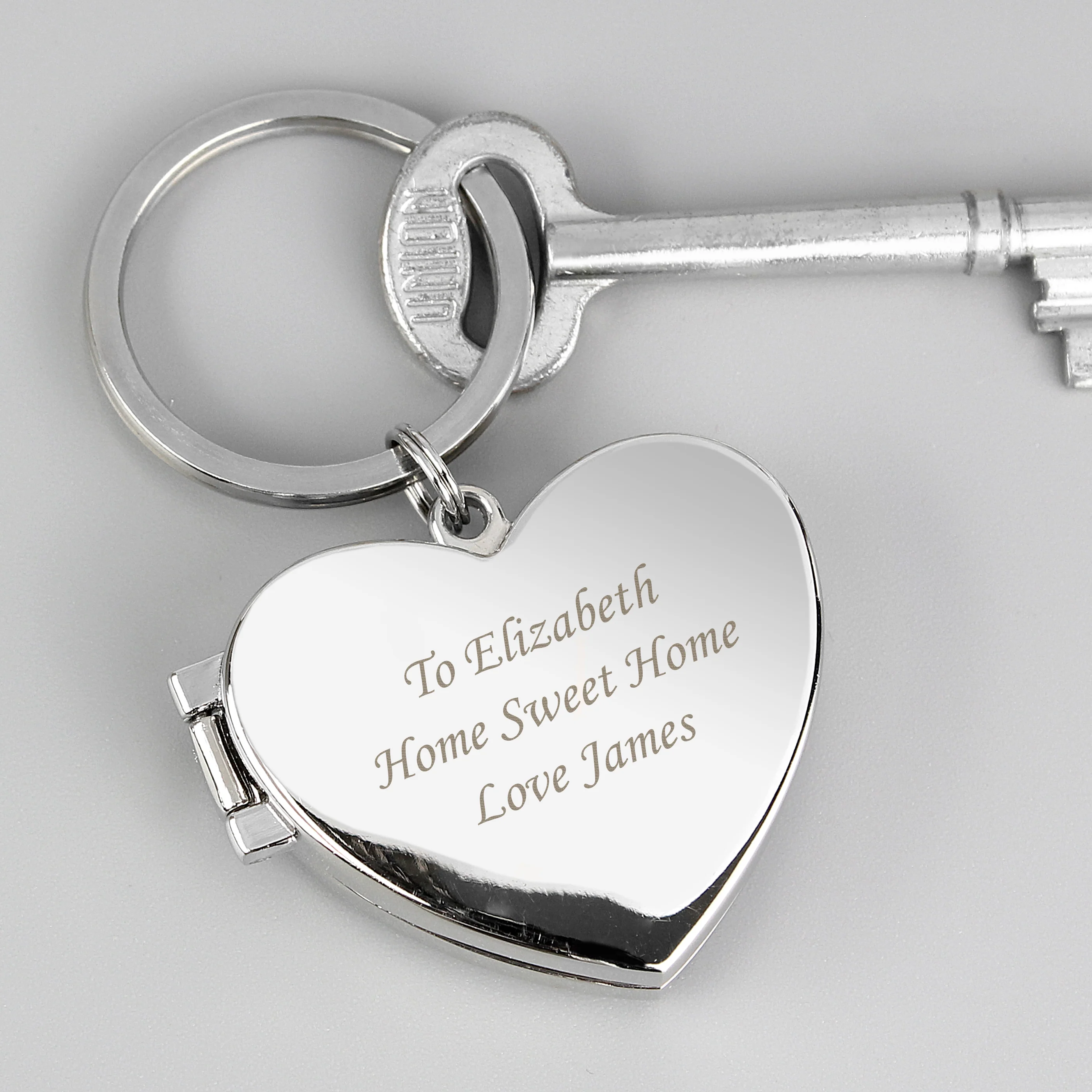 Personalised Heart Photoframe Keyring - Image 3