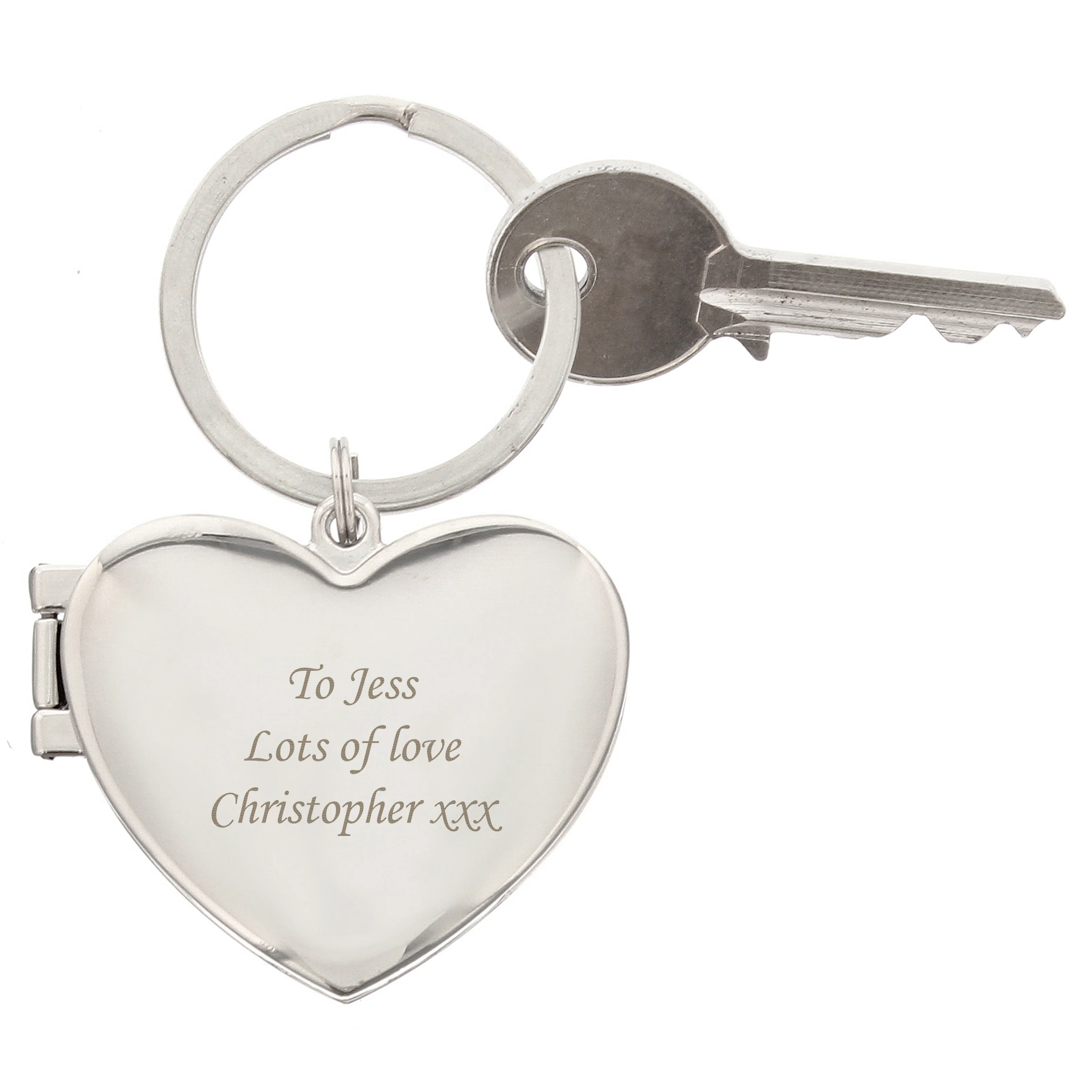 Personalised Heart Photoframe Keyring - Image 5