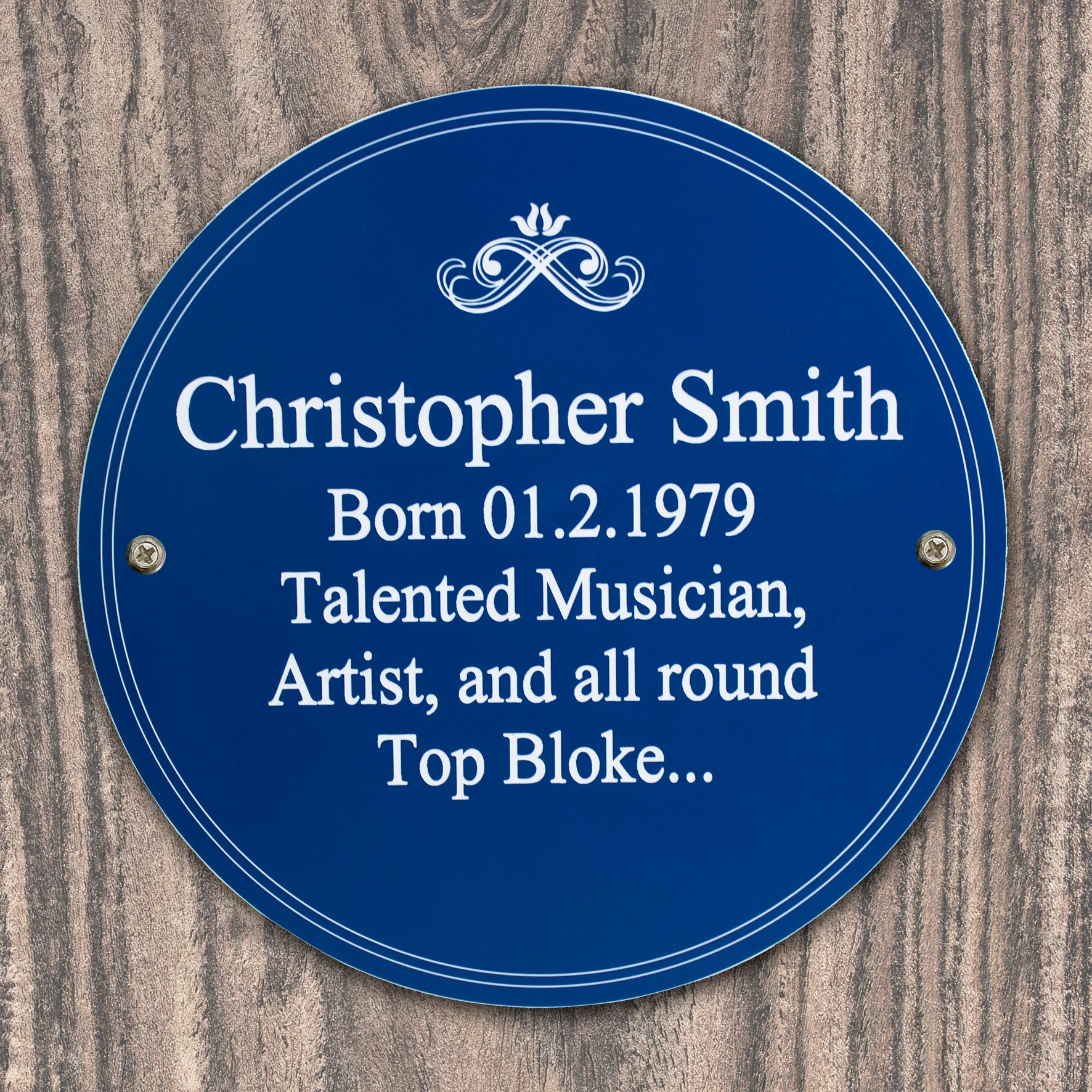 Personalised Heritage Plaque