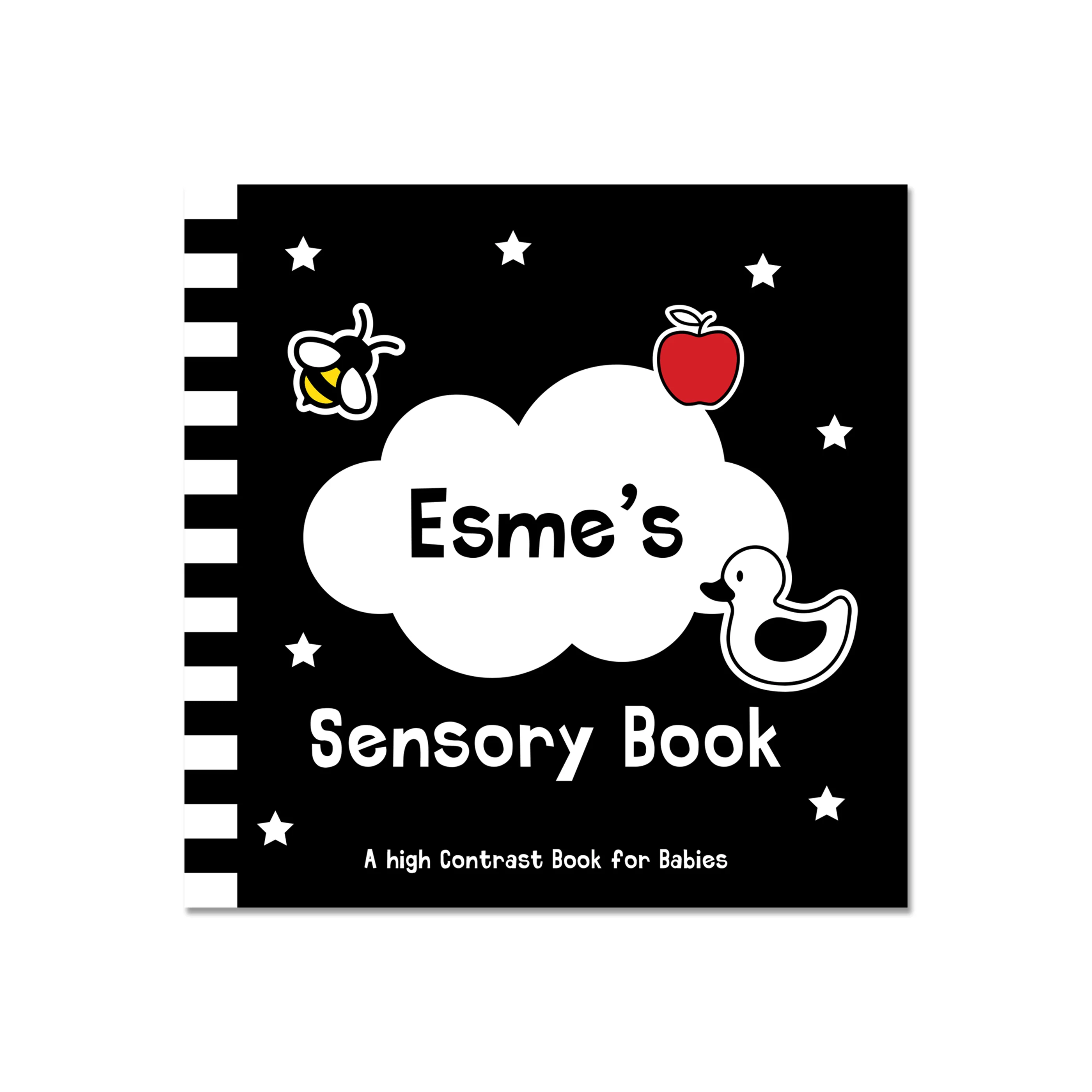 Personalised High Contrast Black and White Baby Book - Image 5