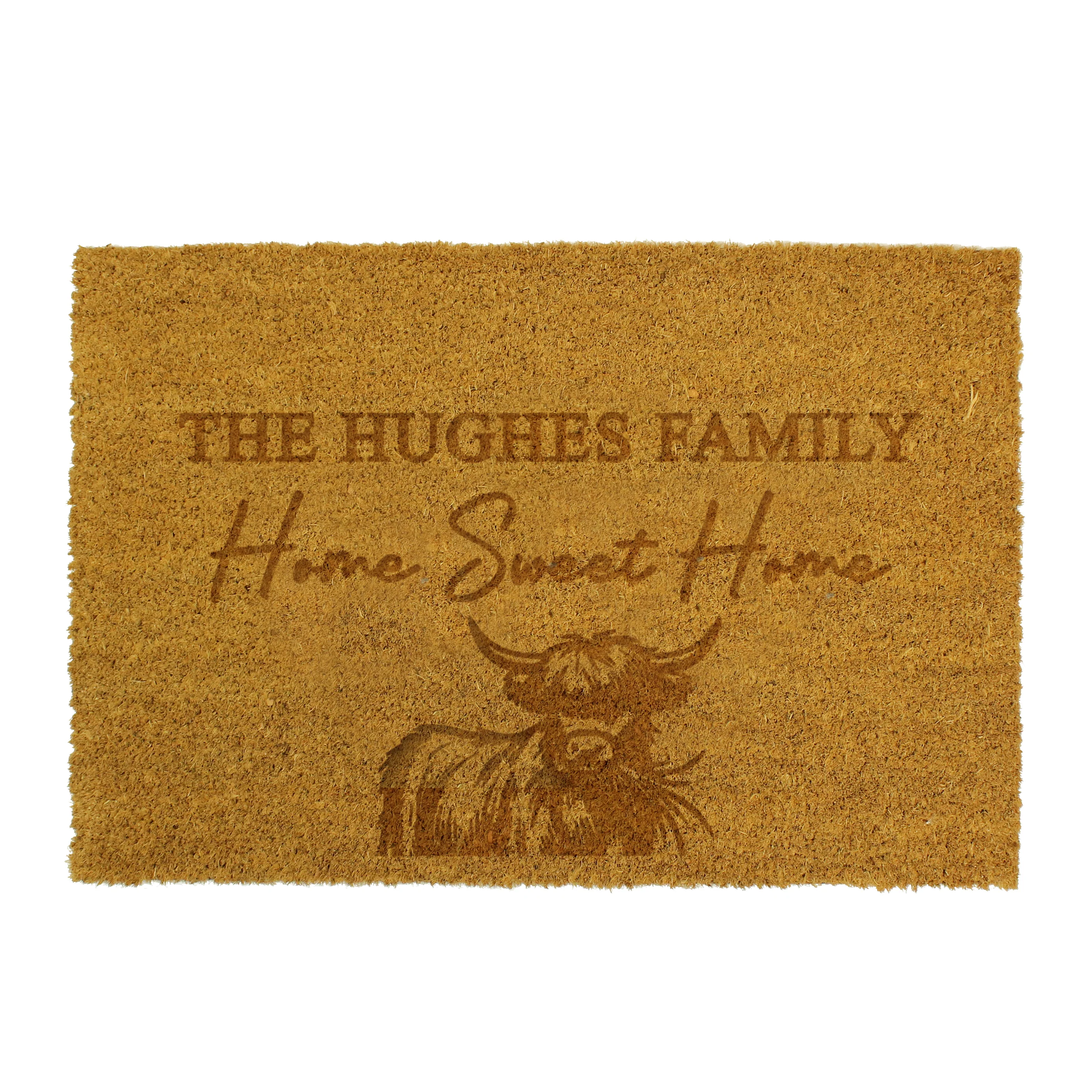 Personalised Highland Cow Doormat - Image 5
