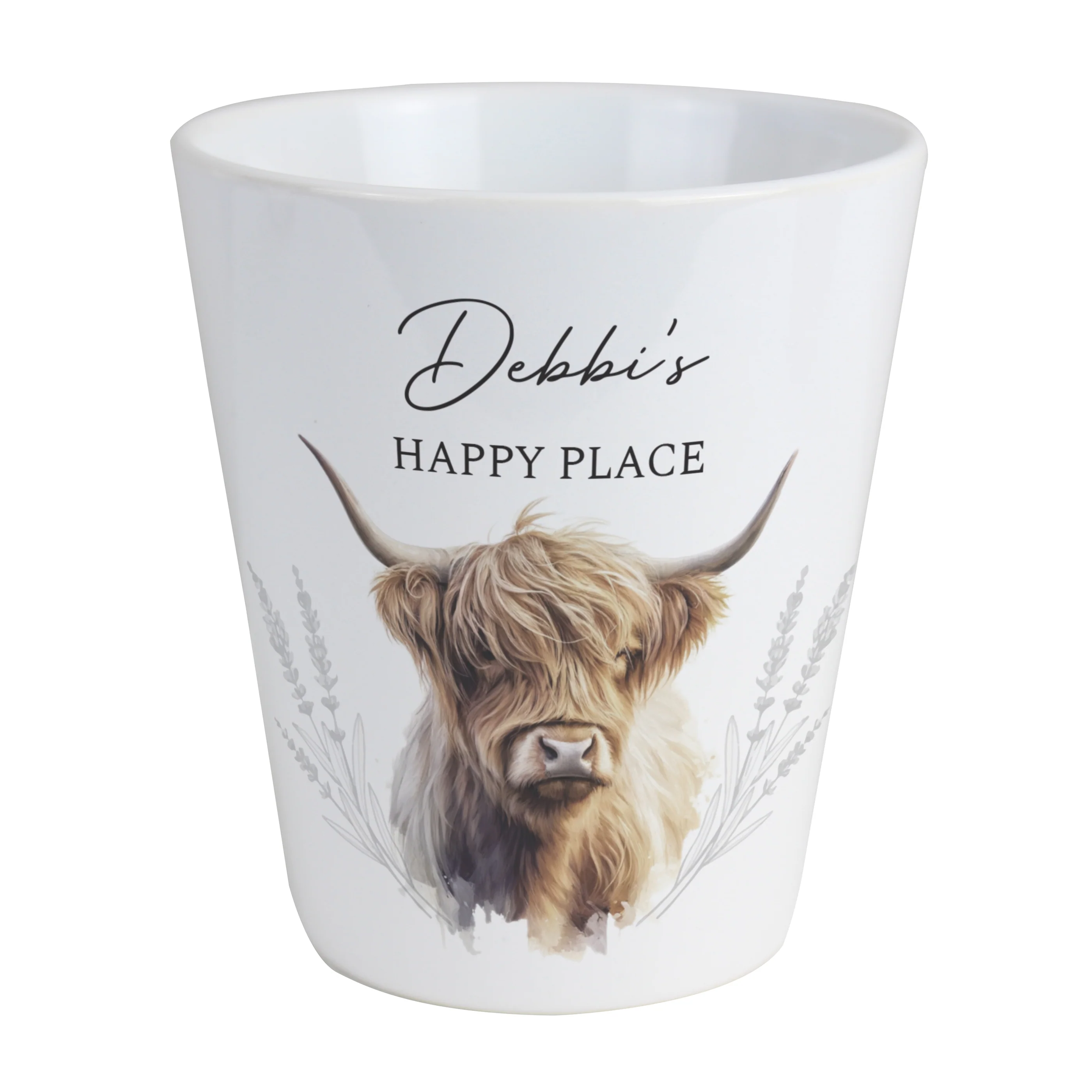 Personalised Highland Cow Plant Pot - Image 7