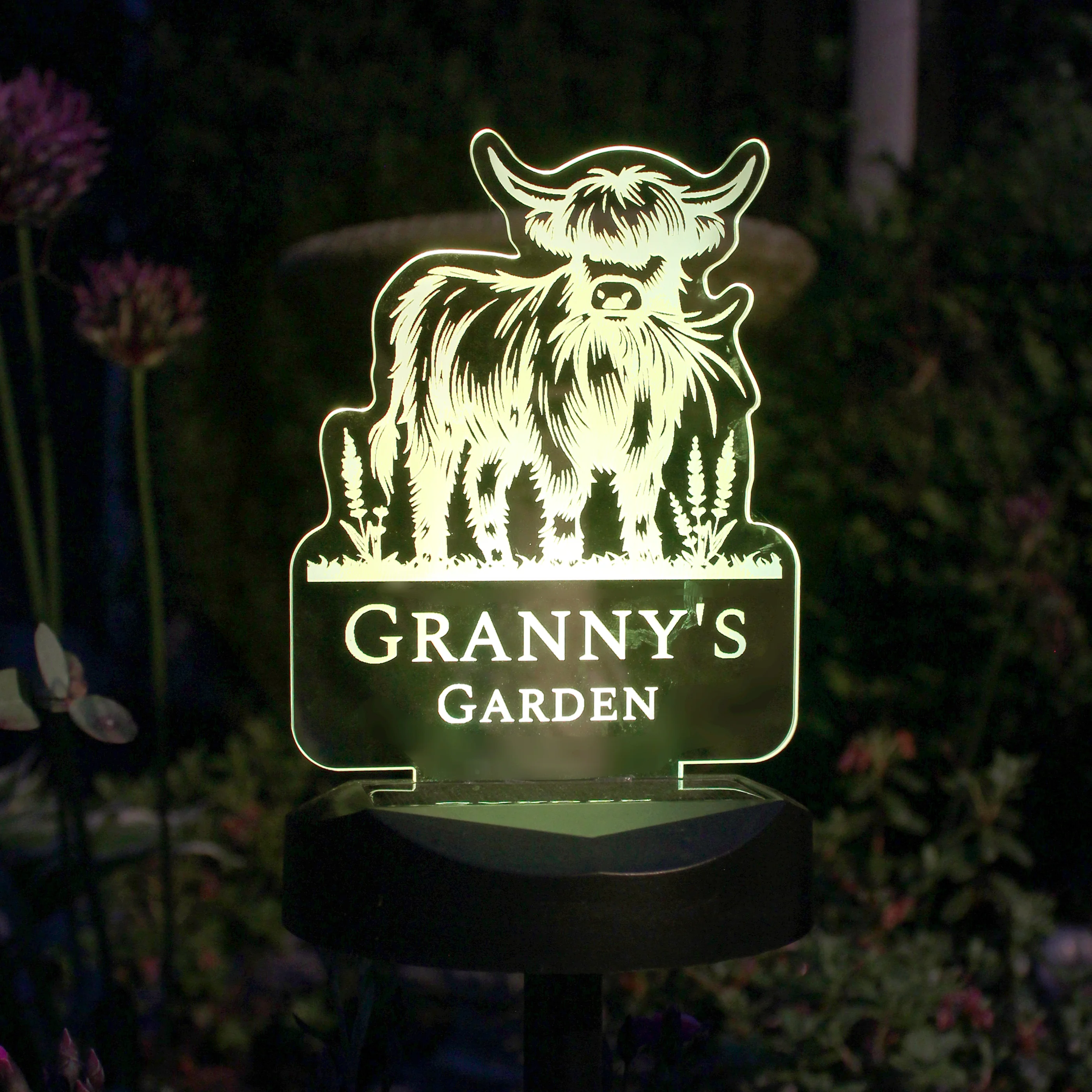 Personalised Highland Garden Solar Light - Image 6