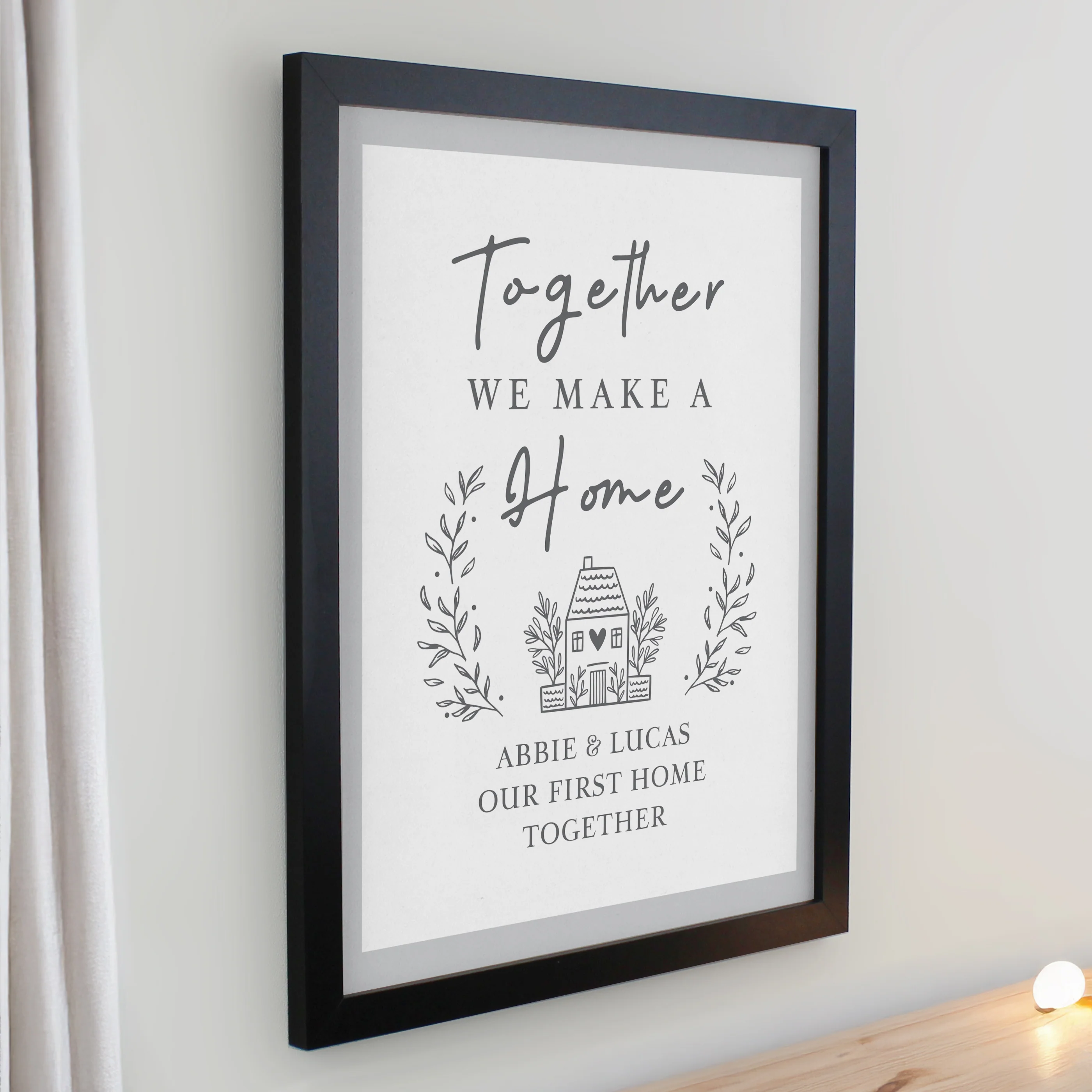 Personalised Home Black Poster Frame - Image 2